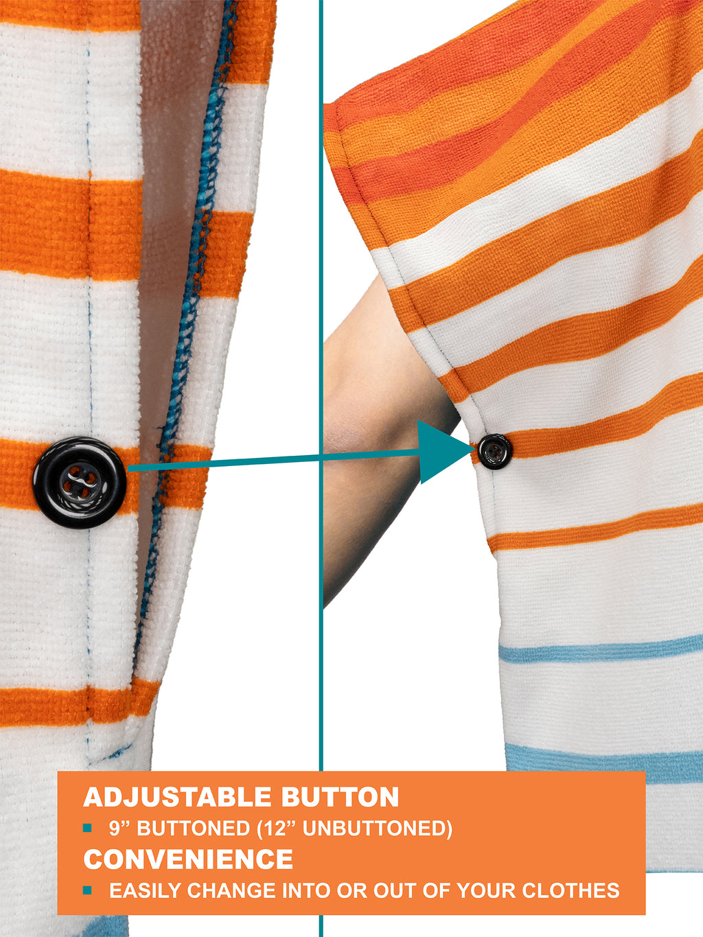 Surf Poncho Changing Robe with Hood - Adults