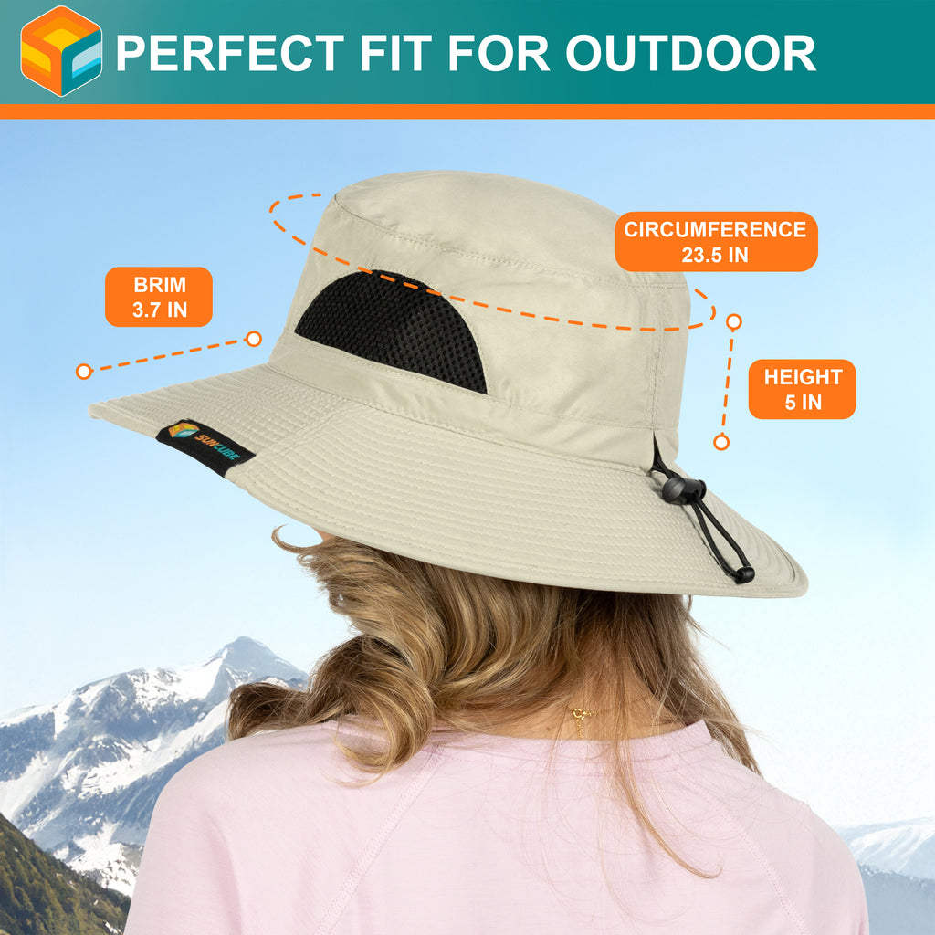 Unisex Wide Brim Sun Hat with Side Vent