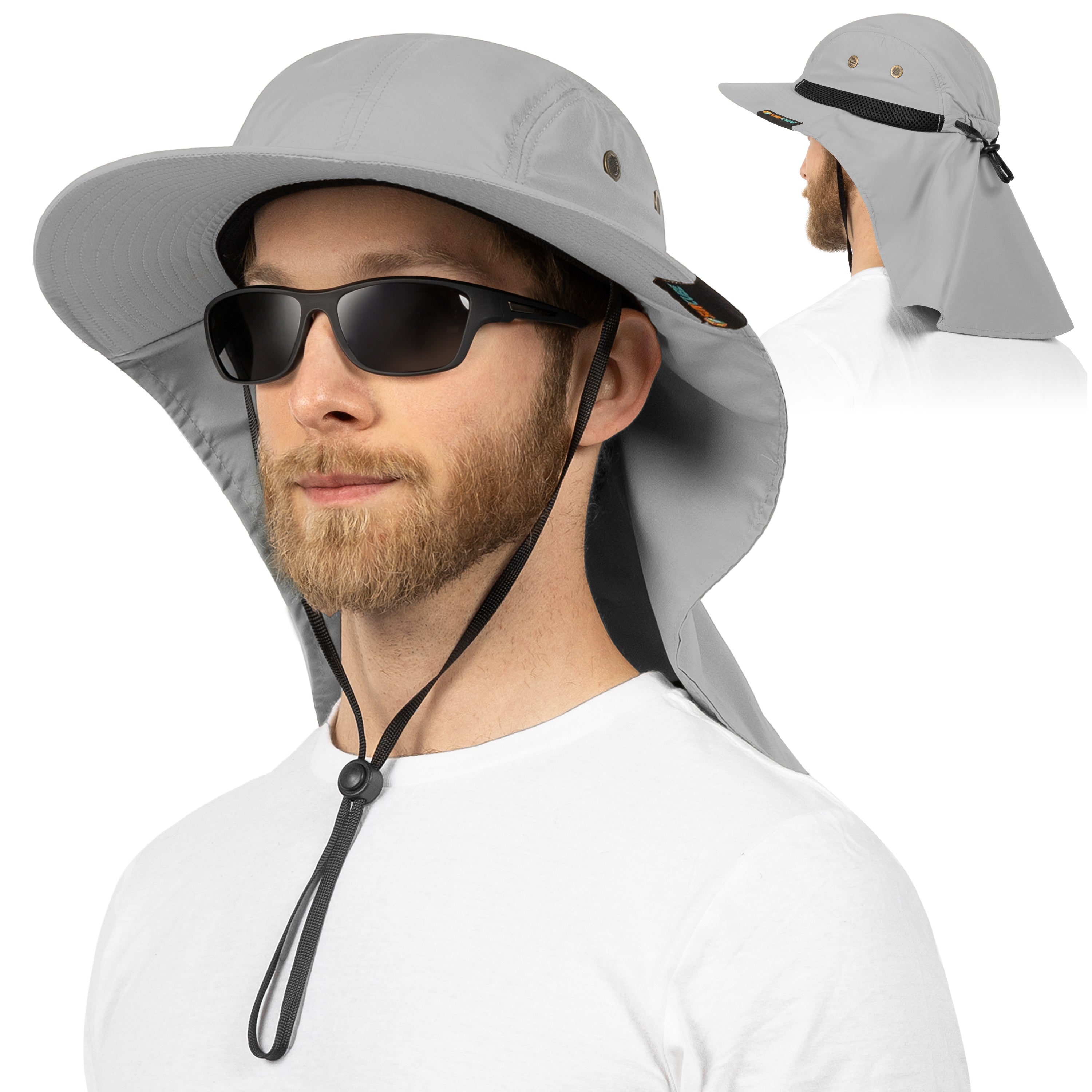 Unisex Sun Hat with Neck Flap Cover