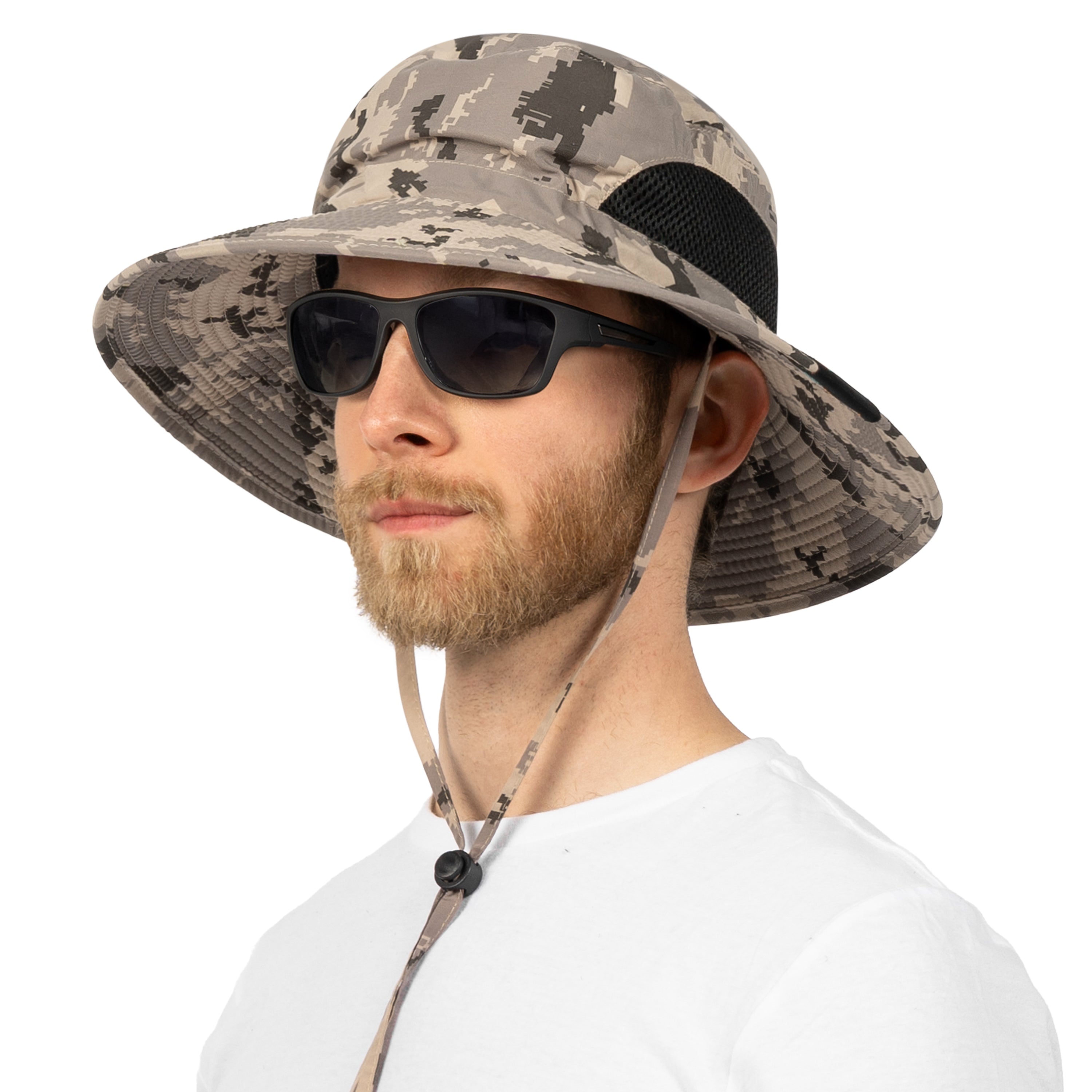 Unisex Wide Brim Sun Hat with Side Vent