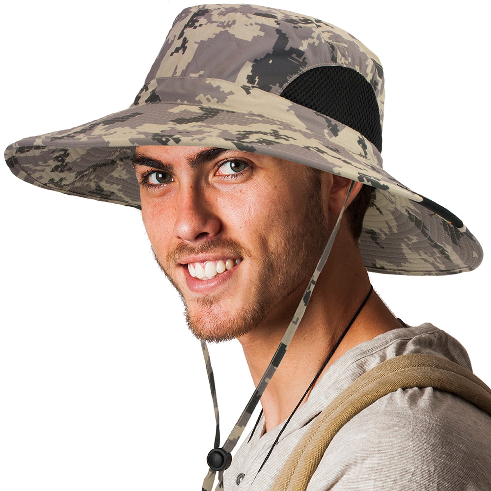Unisex Wide Brim Sun Hat with Side Vent