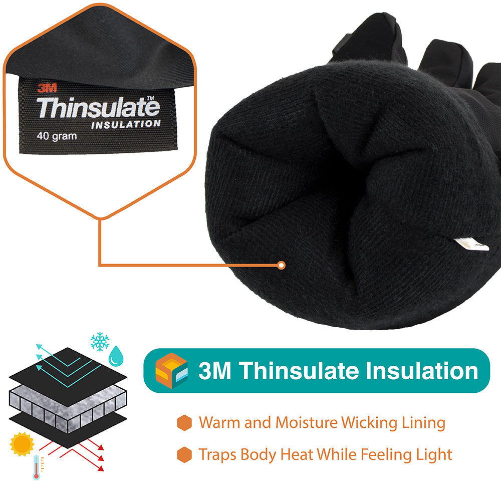 Premium 3M Thinsulate Unisex Waterproof Snow Gloves