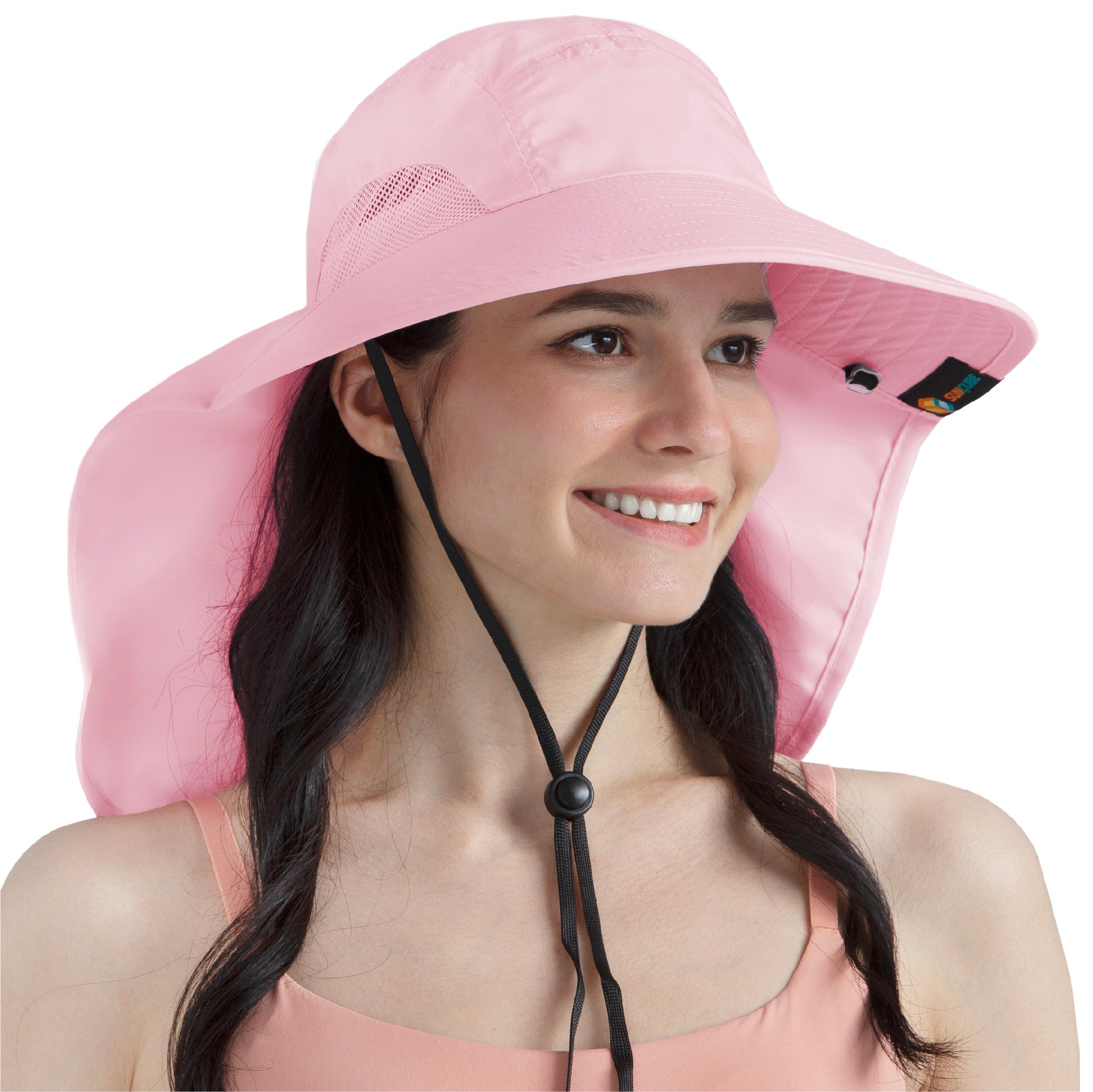 Unisex Wide Brim Sun Hat with Neck Cover