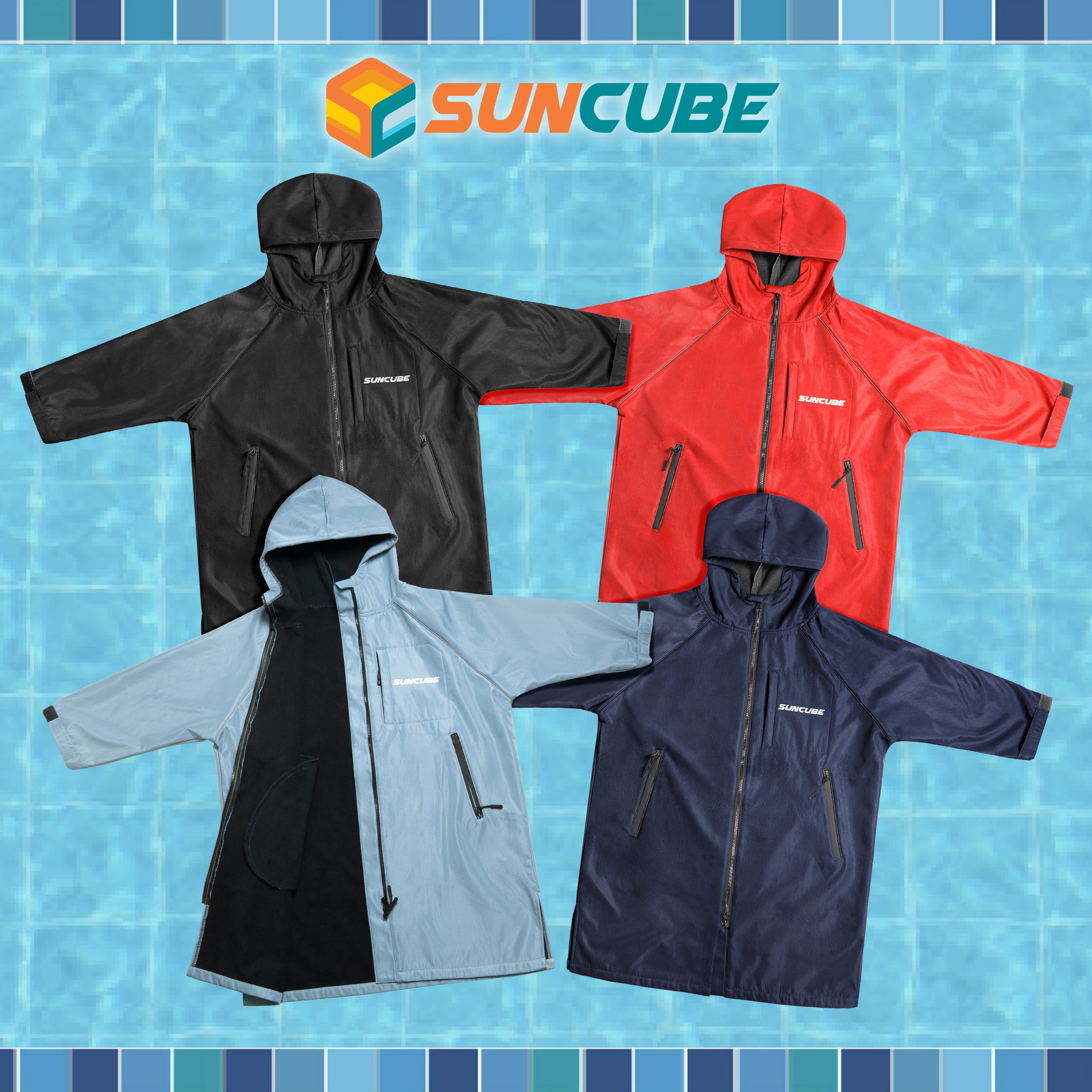 Unisex Hooded Swim Parka - Fleece, Kids / Teen