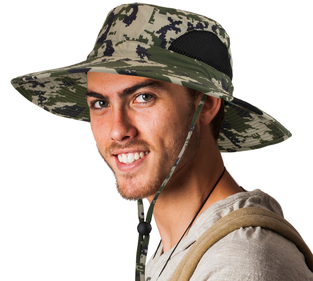 Unisex Wide Brim Sun Hat with Side Vent