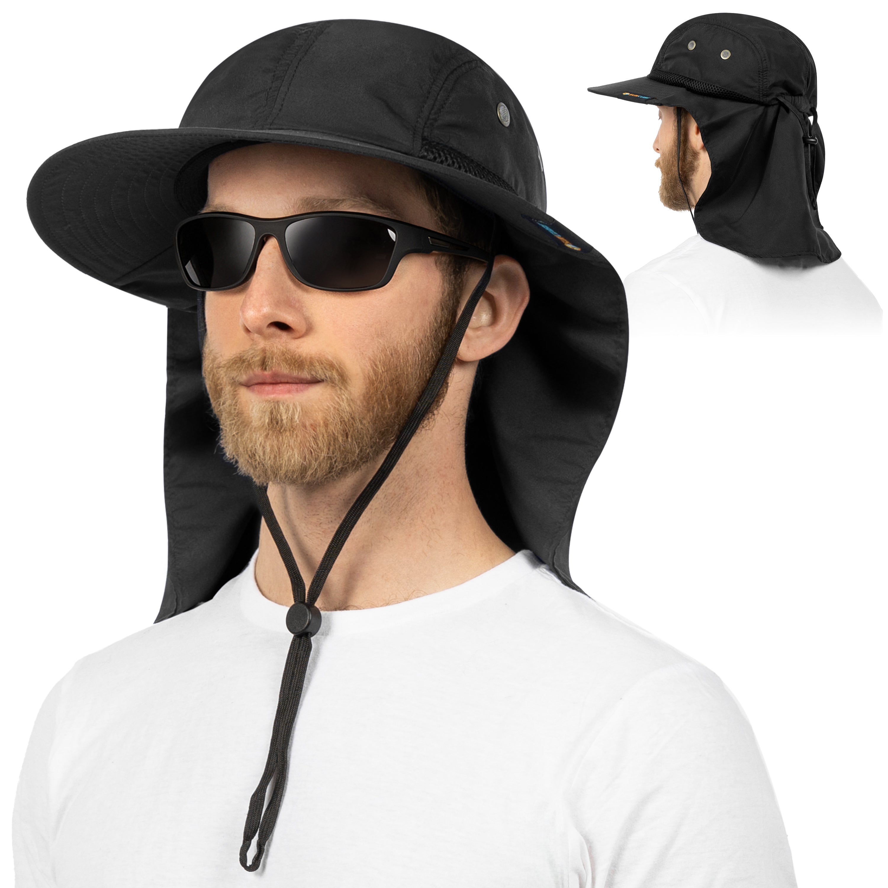 Unisex Sun Hat with Neck Flap Cover