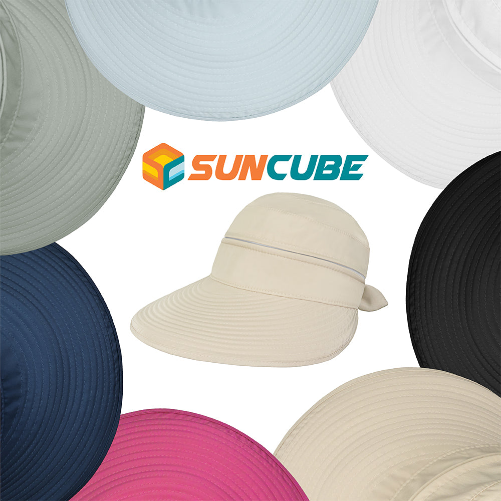 Womens Convertible Zip Off Sun Visor Hat