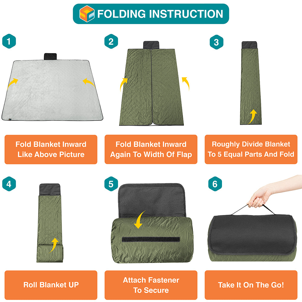 Waterproof Fleece Camping Blanket
