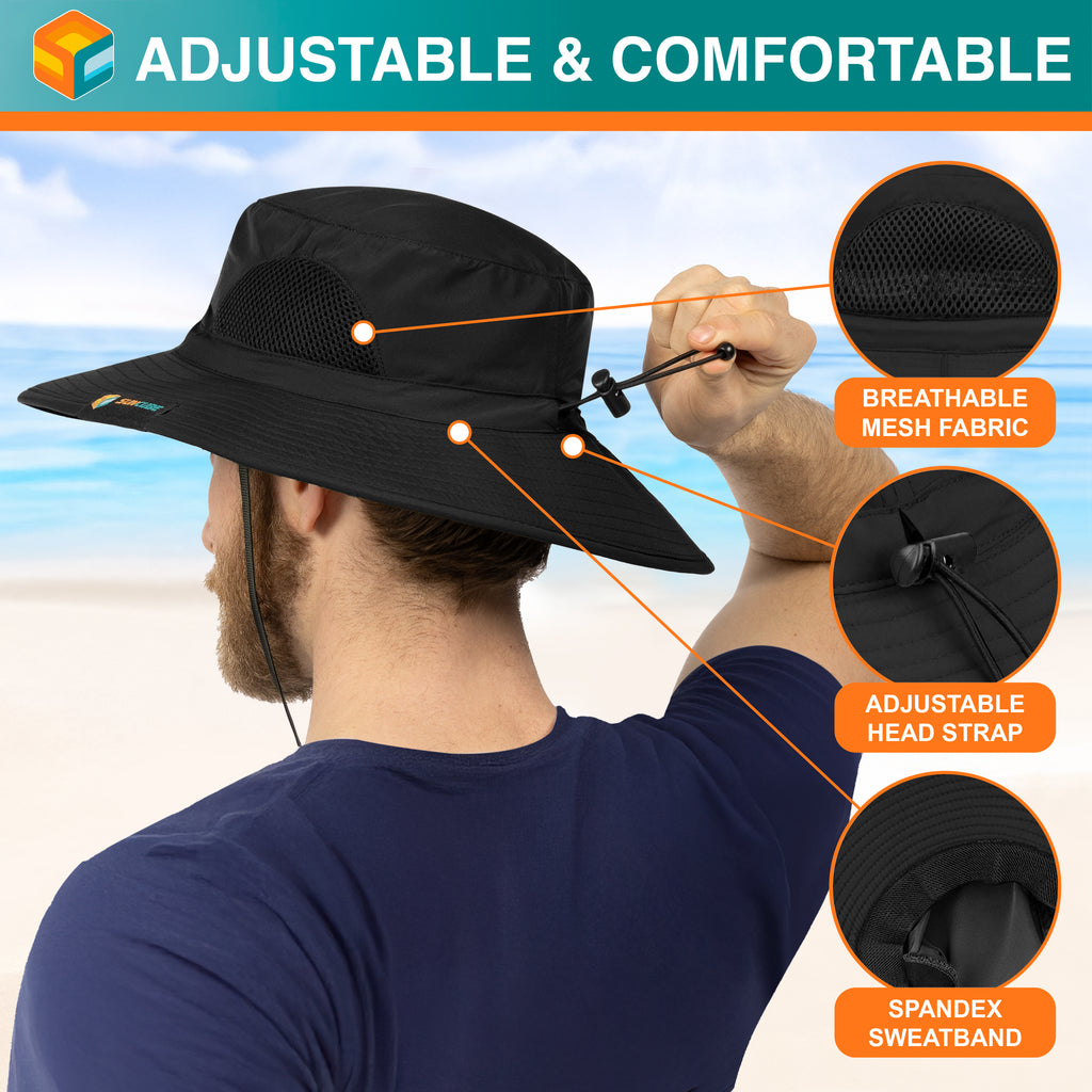 Unisex Wide Brim Sun Hat with Side Vent
