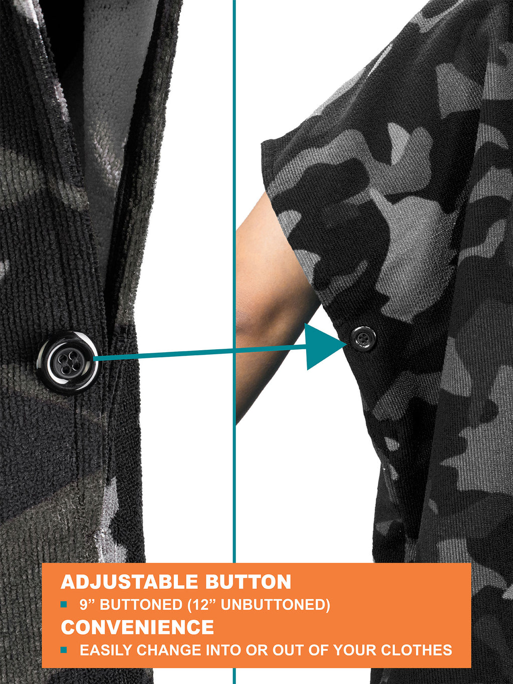Surf Poncho Changing Robe with Hood - Adults