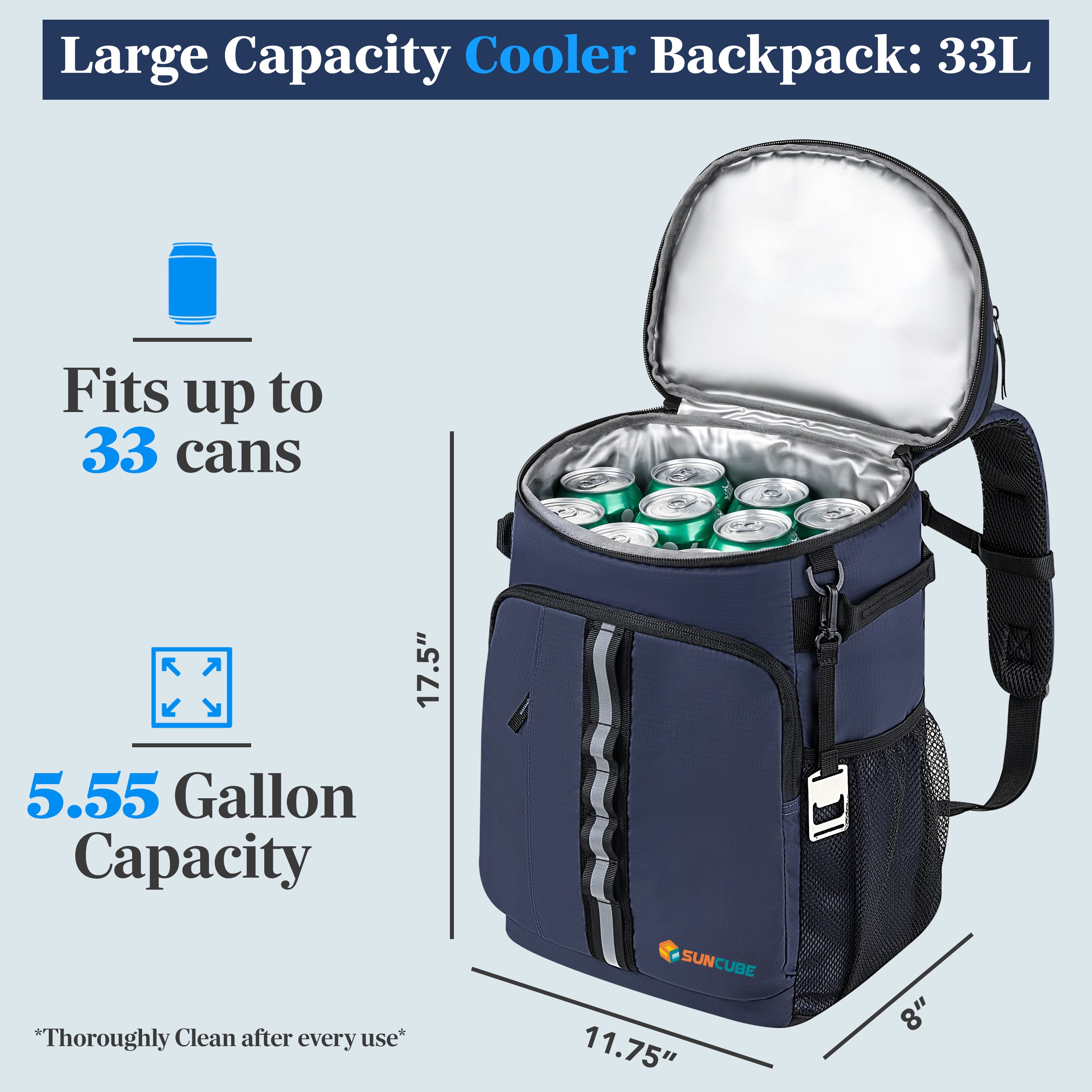 Leakproof Insulated Cooler Backpack