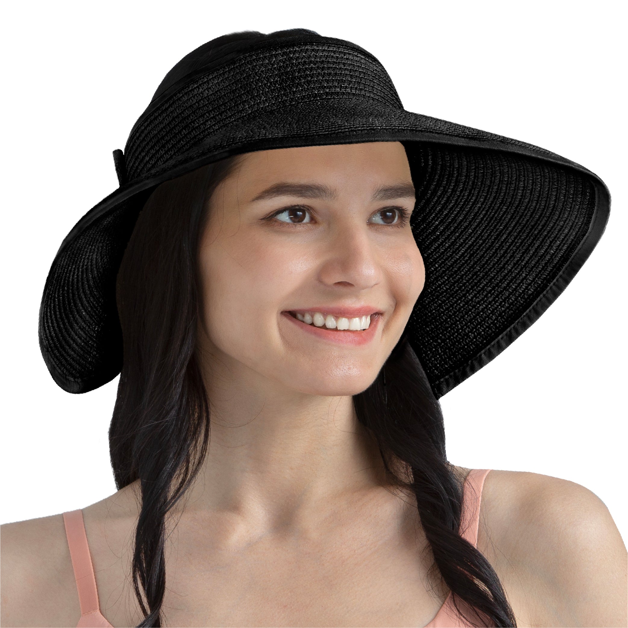 Women Wide Brim Sun Visor Hat