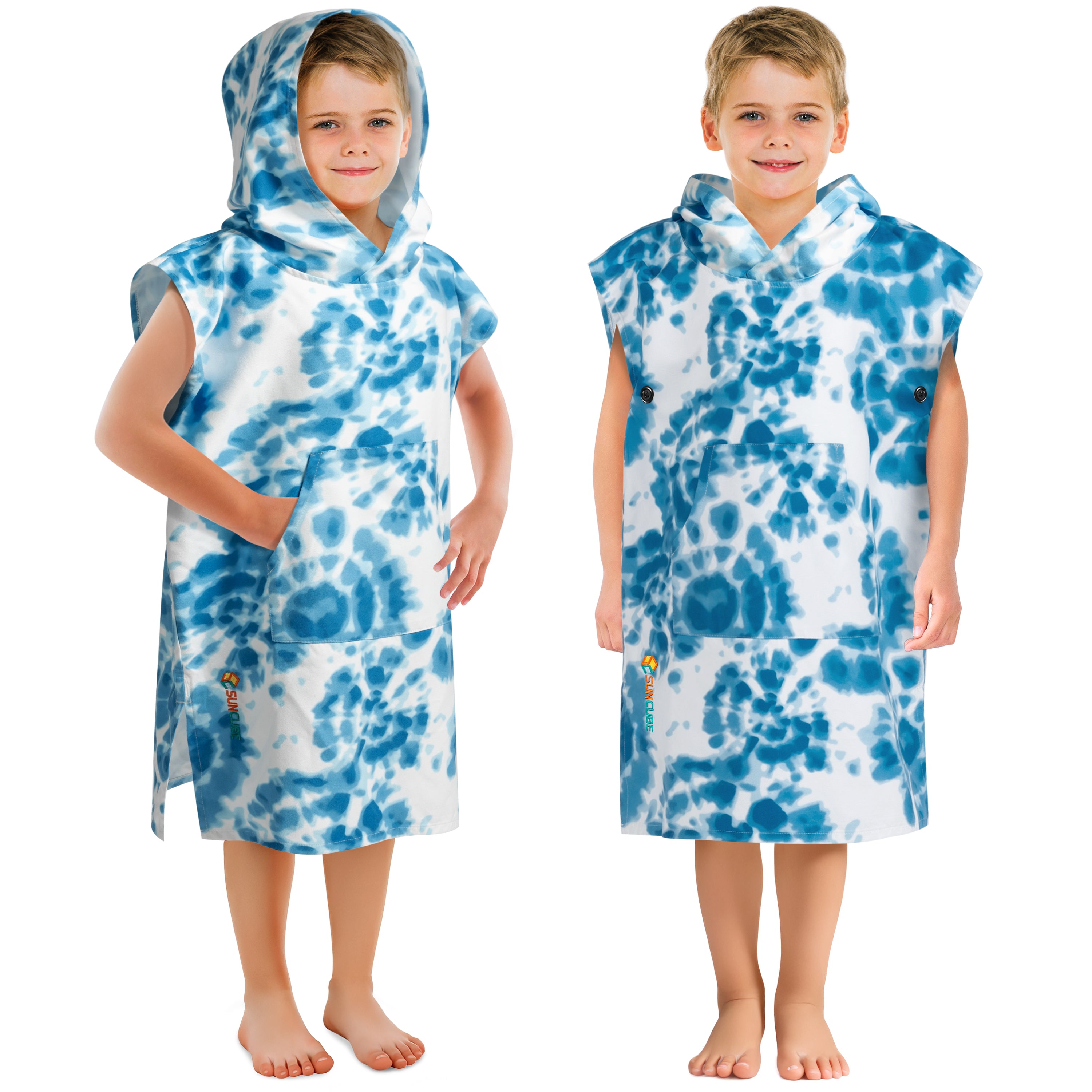 Surf Poncho Changing Robe with Hood, Microfiber - Kids / Teen