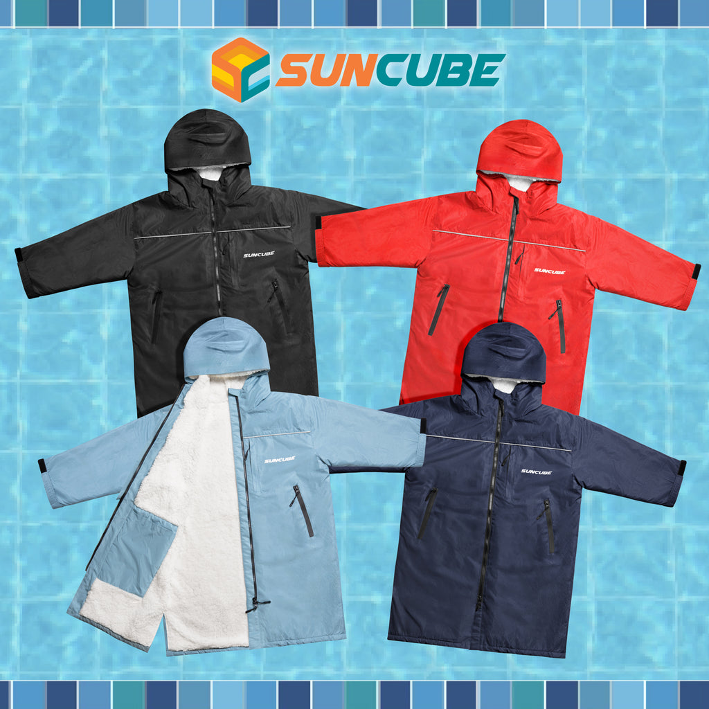 Unisex Hooded Swim Parka - Sherpa, Adults