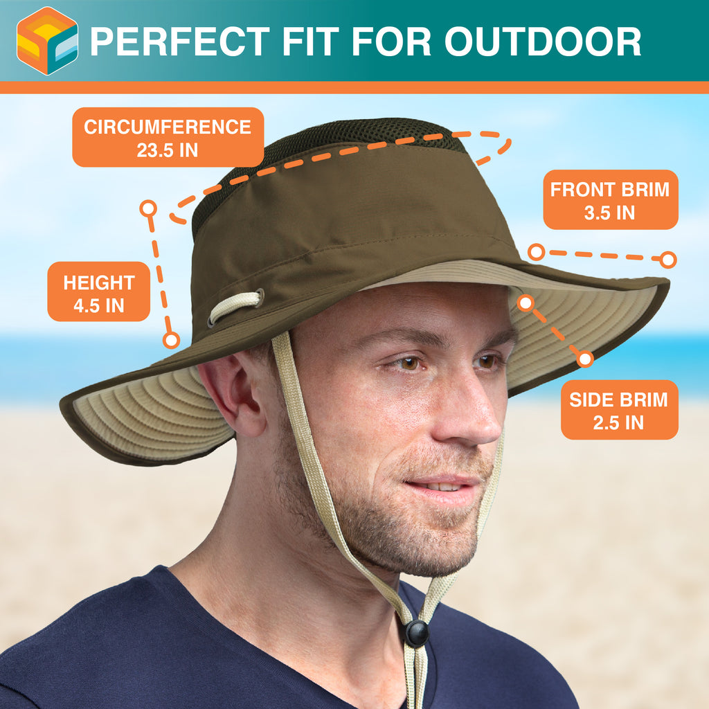 Unisex Wide Brim Safari Sun Hat