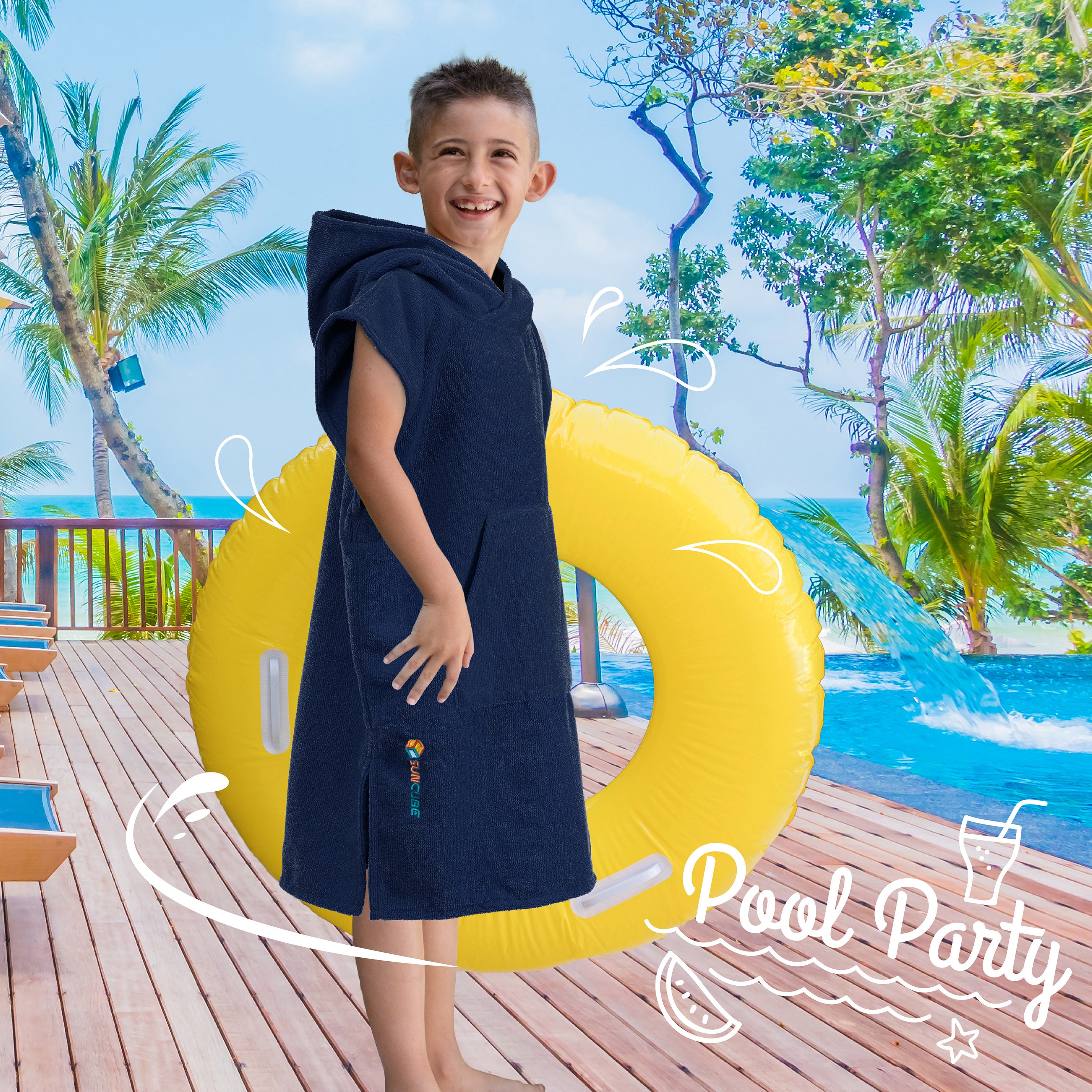 Surf Poncho Changing Robe with Hood - Kids / Teen