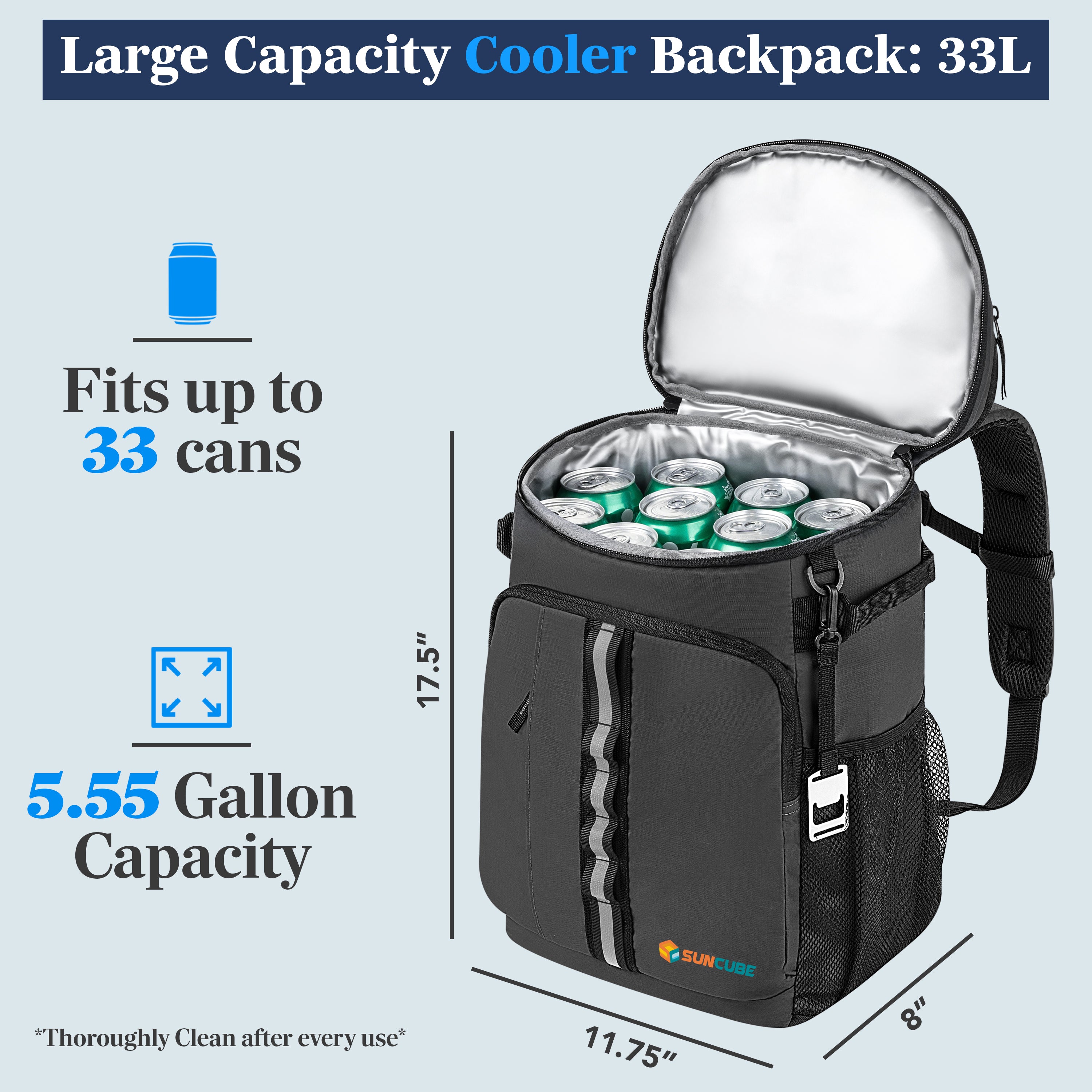 Leakproof Insulated Cooler Backpack