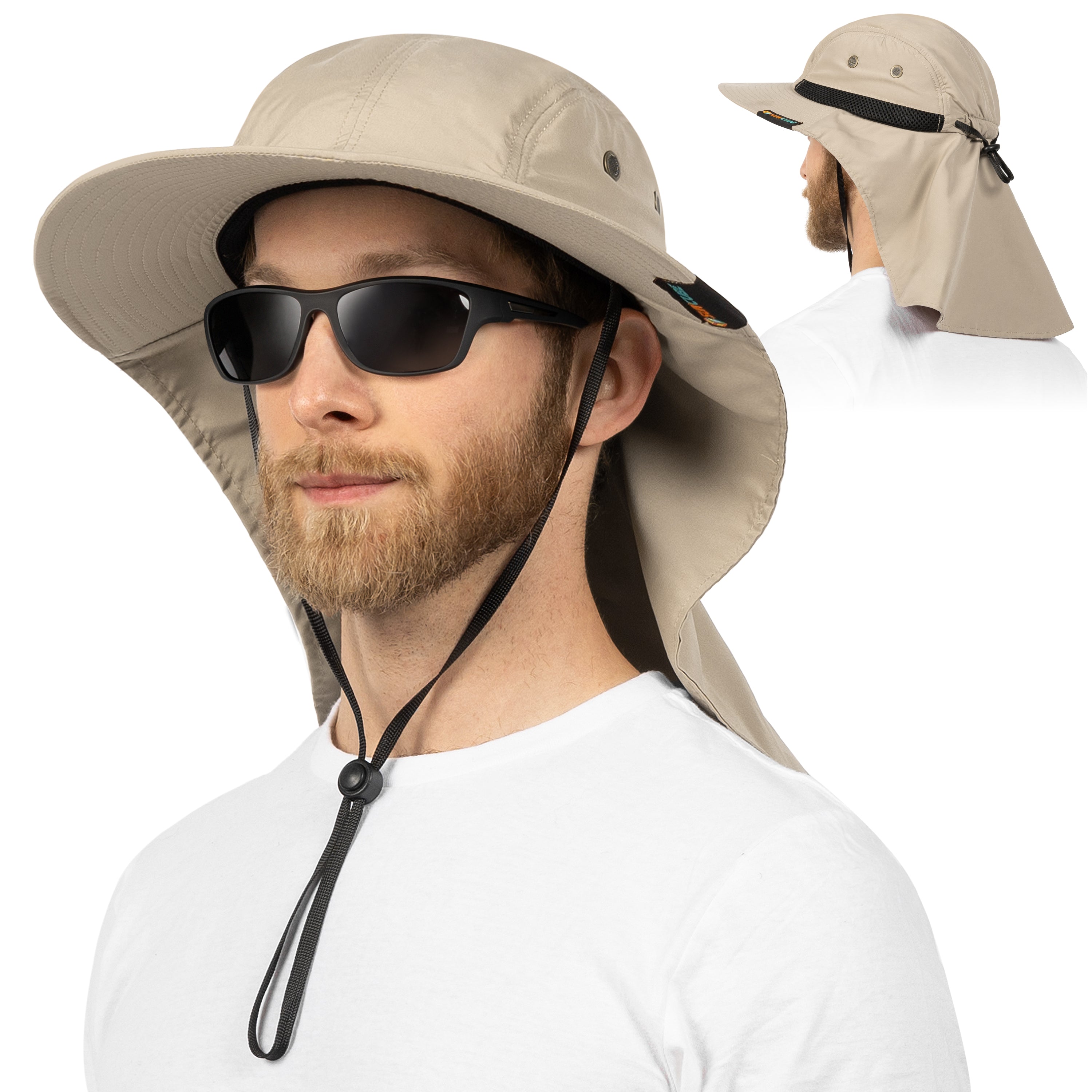 Unisex Sun Hat with Neck Flap Cover