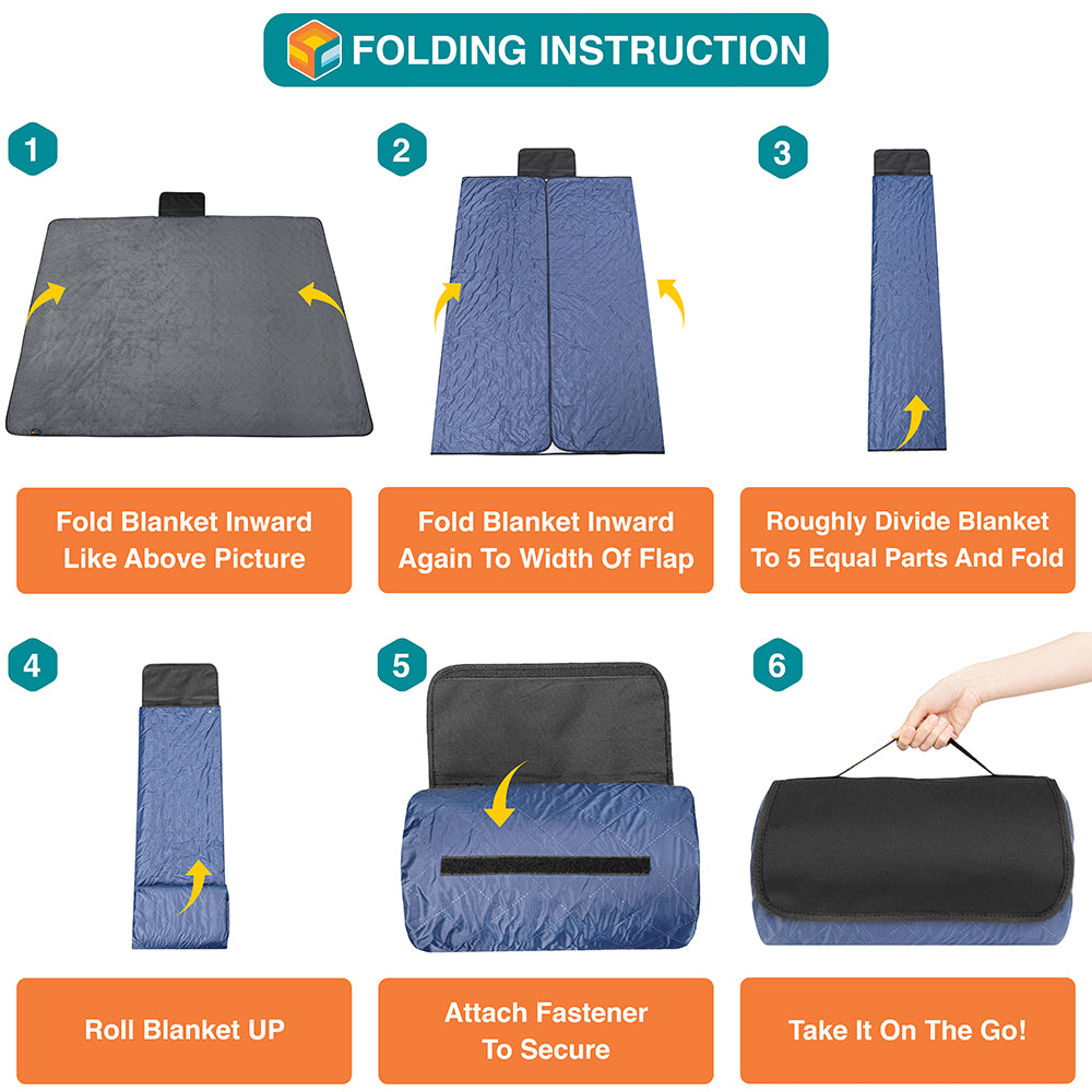 Waterproof Fleece Camping Blanket