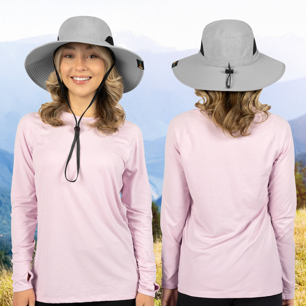 Unisex Wide Brim Sun Hat with Side Vent