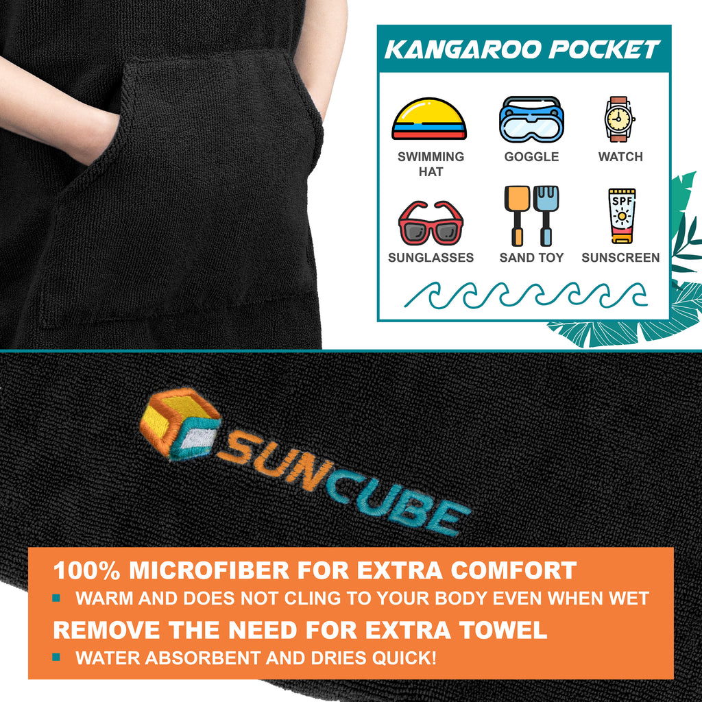 Surf Poncho Changing Robe with Hood - Kids / Teen