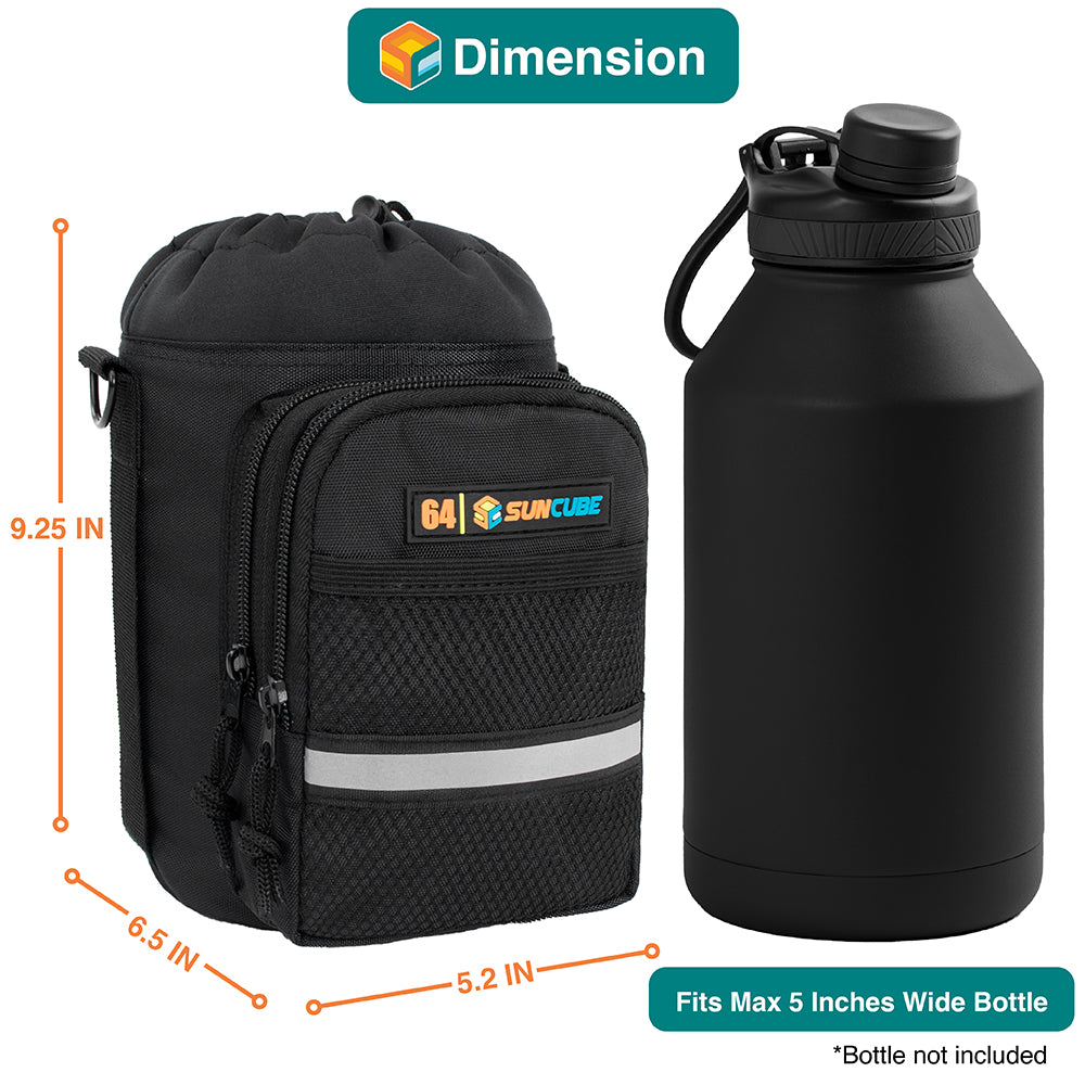 Insulated Water Bottle Carrier with Strap