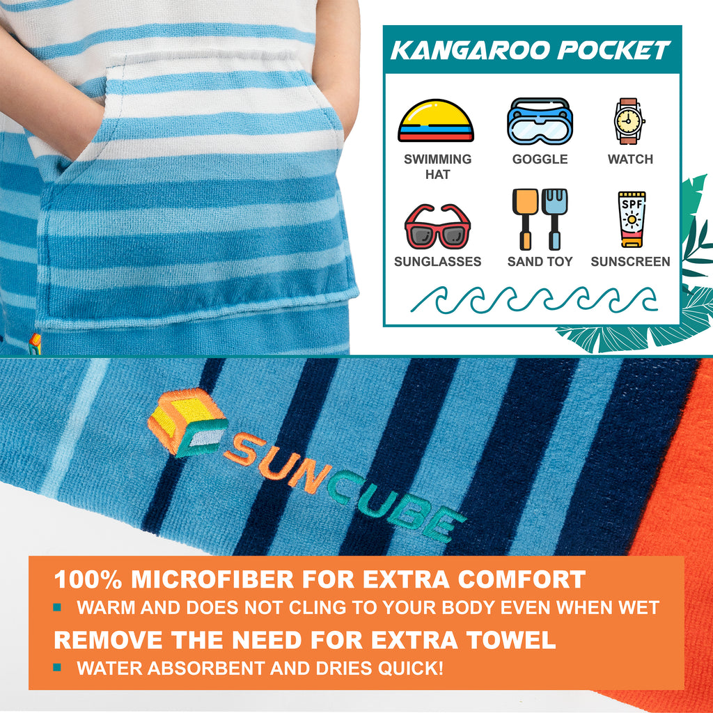 Surf Poncho Changing Robe with Hood - Kids / Teen