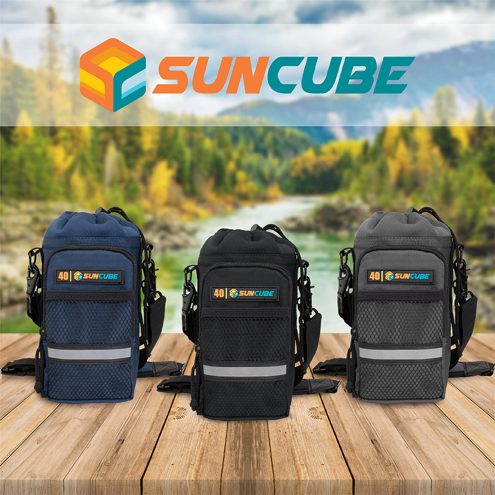Insulated Water Bottle Carrier with Strap