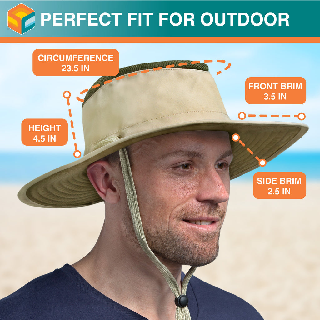 Unisex Wide Brim Safari Sun Hat