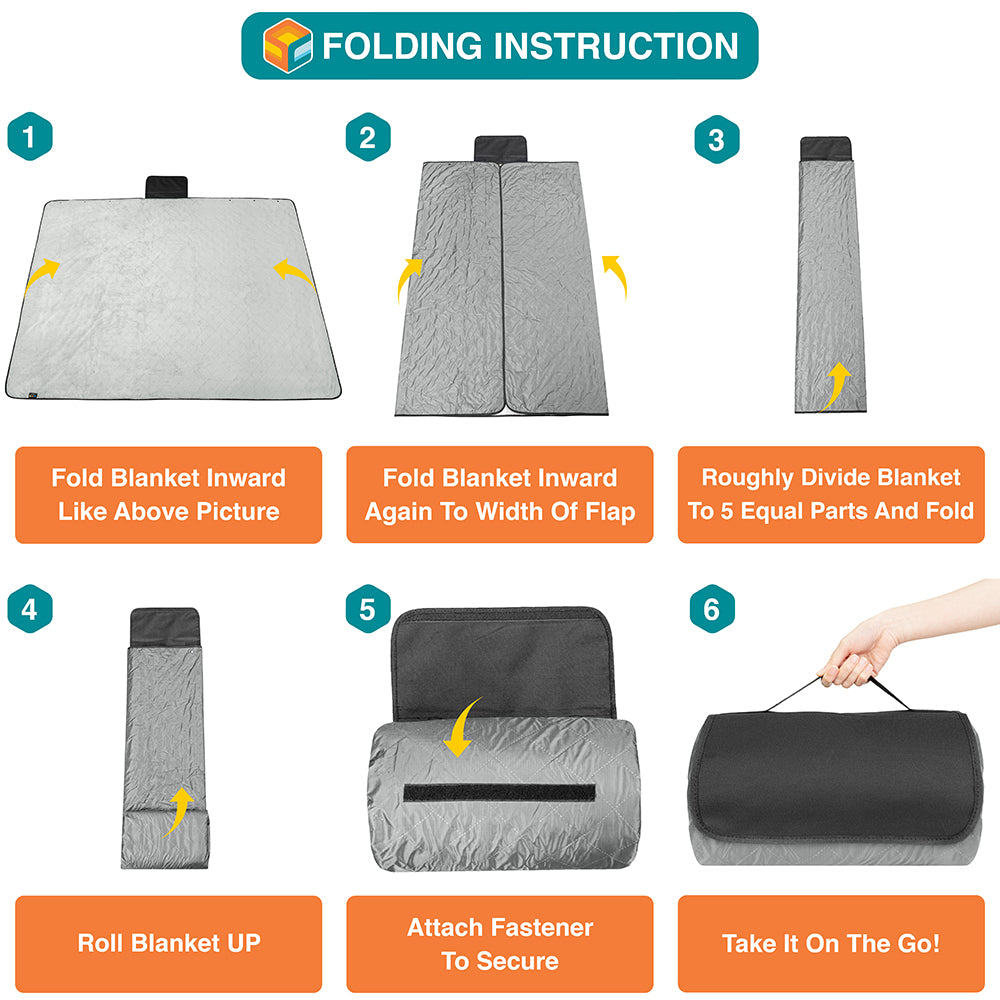 Waterproof Fleece Camping Blanket