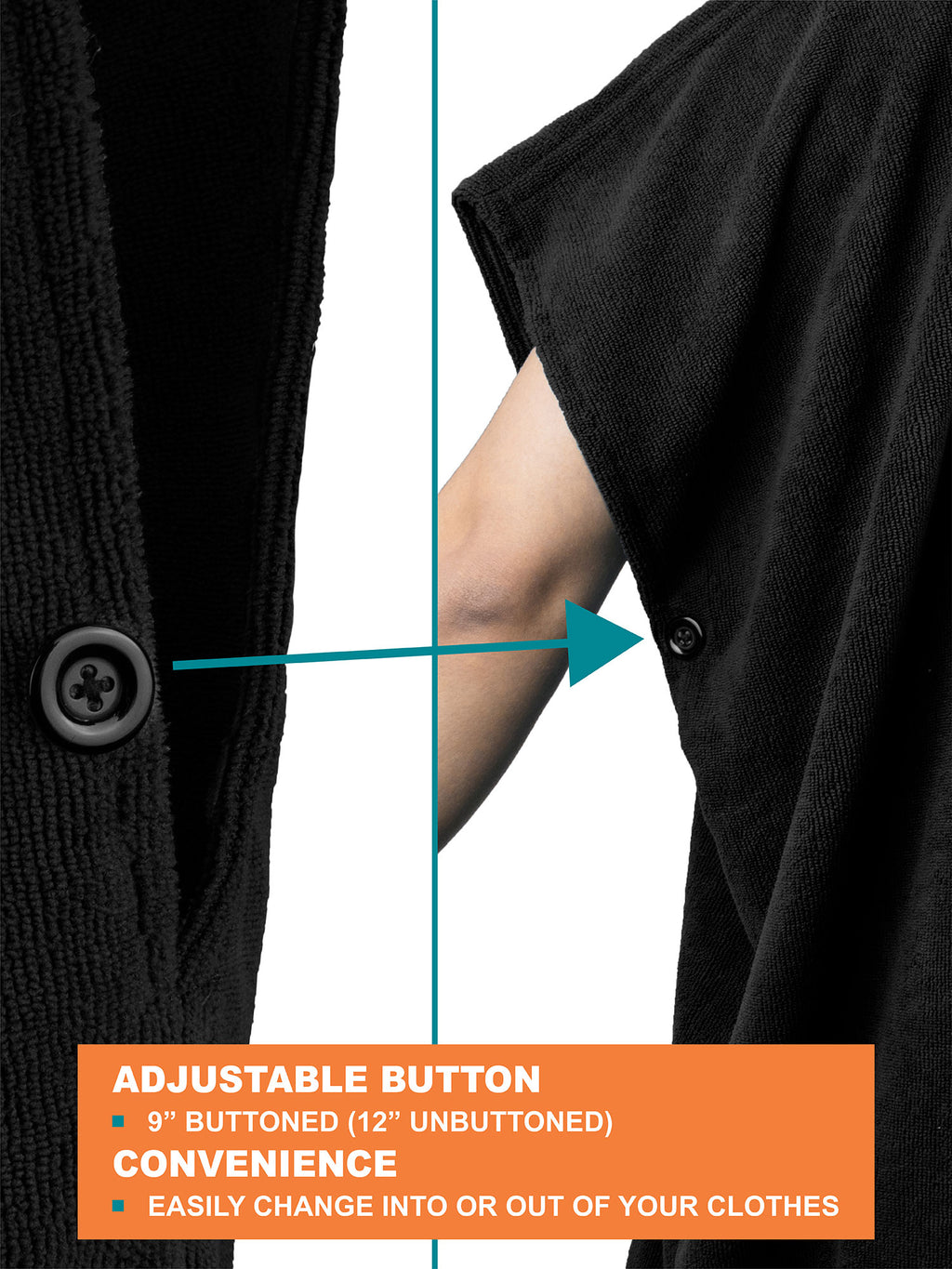 Surf Poncho Changing Robe with Hood - Adults