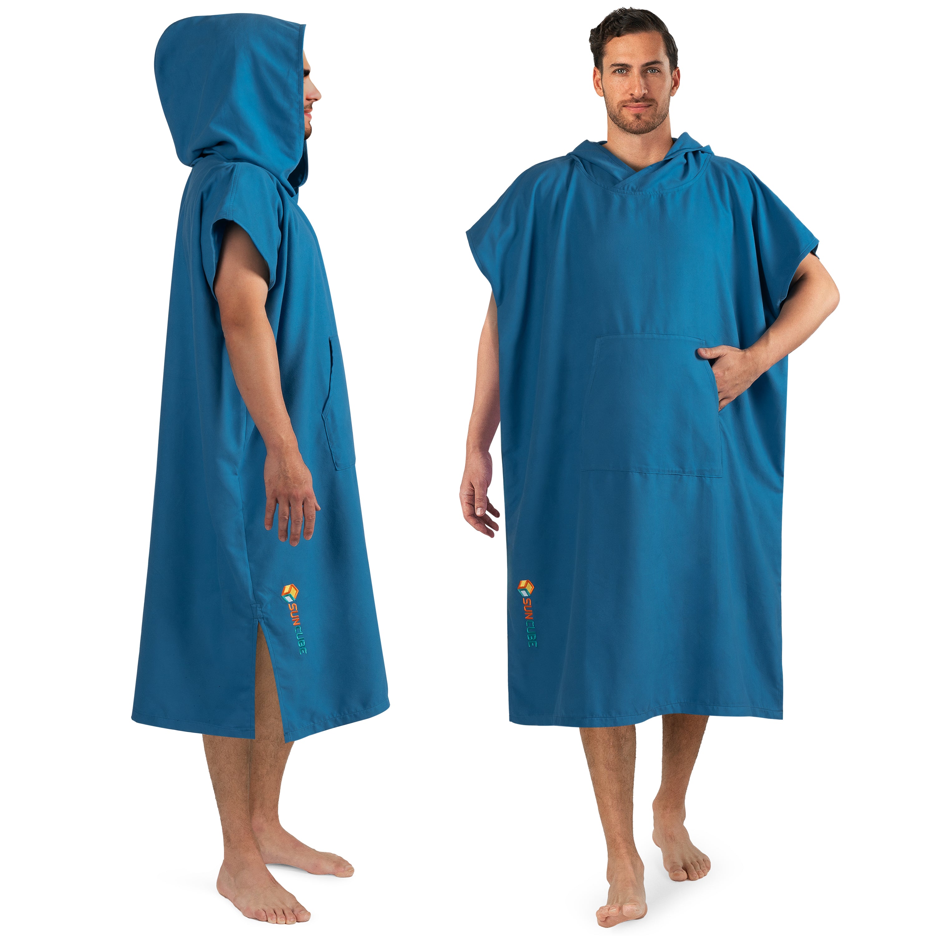 Surf Poncho Changing Robe with Hood, Microfiber - Adults
