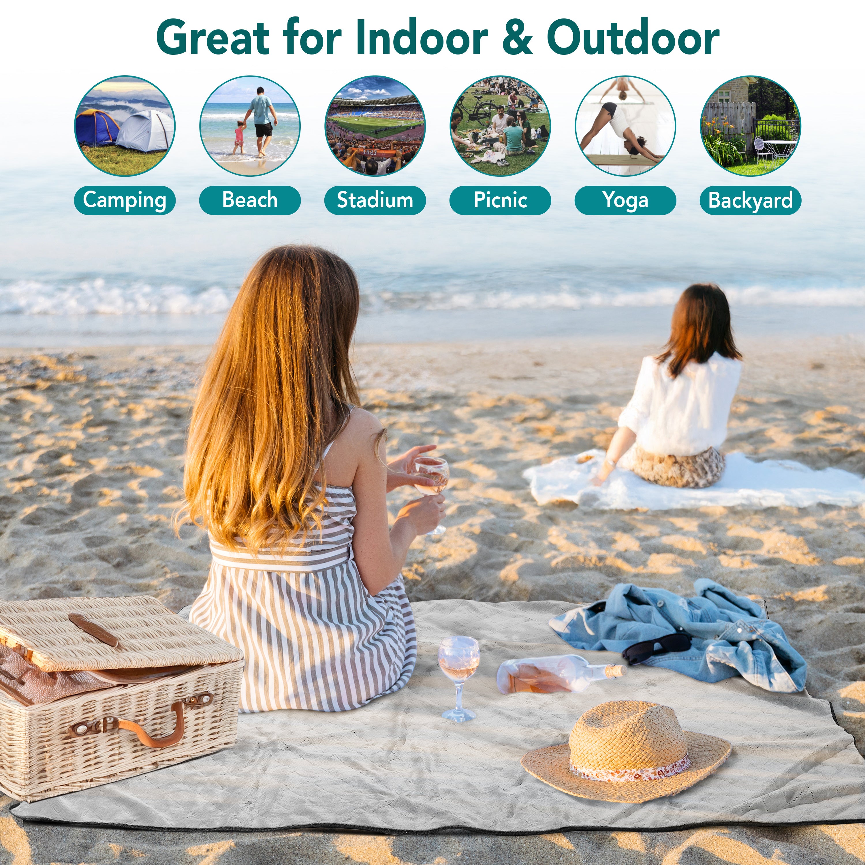 Waterproof Fleece Camping Blanket