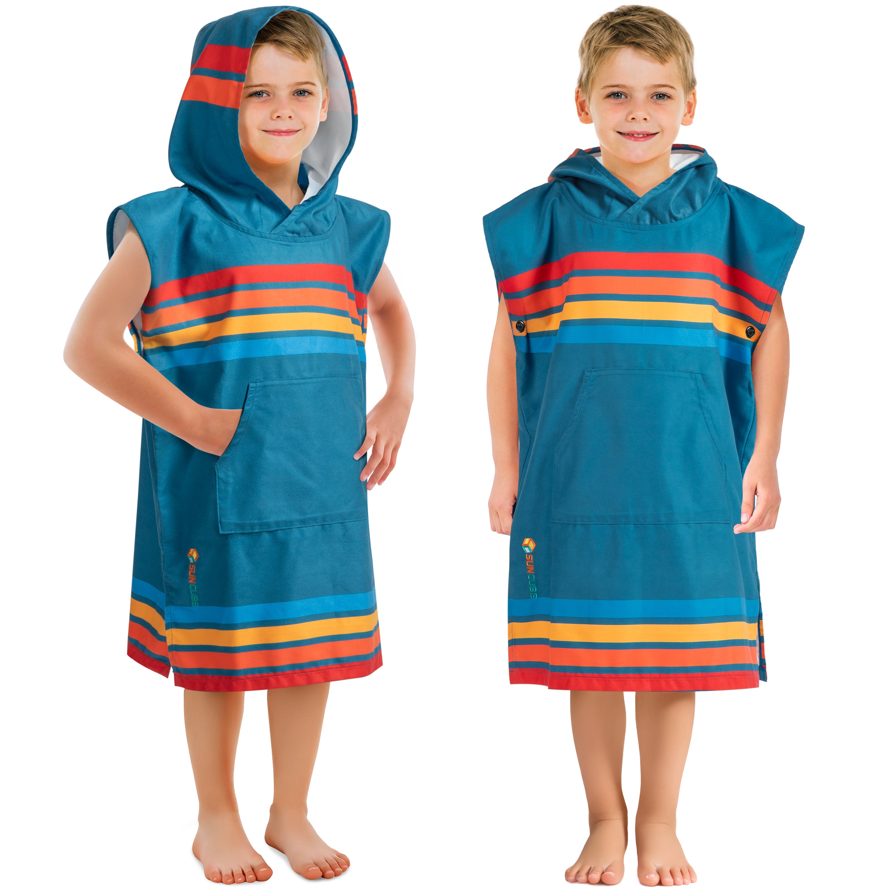 Surf Poncho Changing Robe with Hood, Microfiber - Kids / Teen