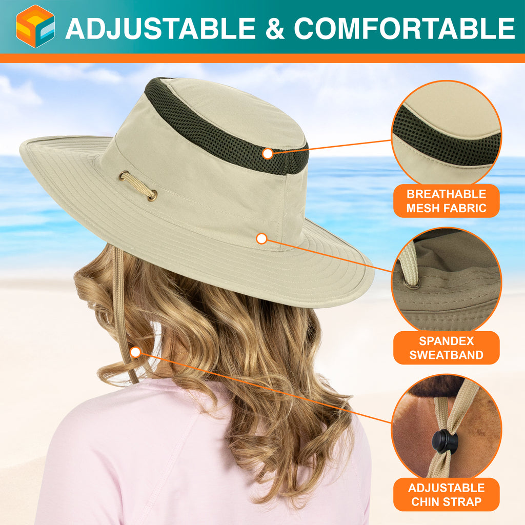 Unisex Wide Brim Safari Sun Hat