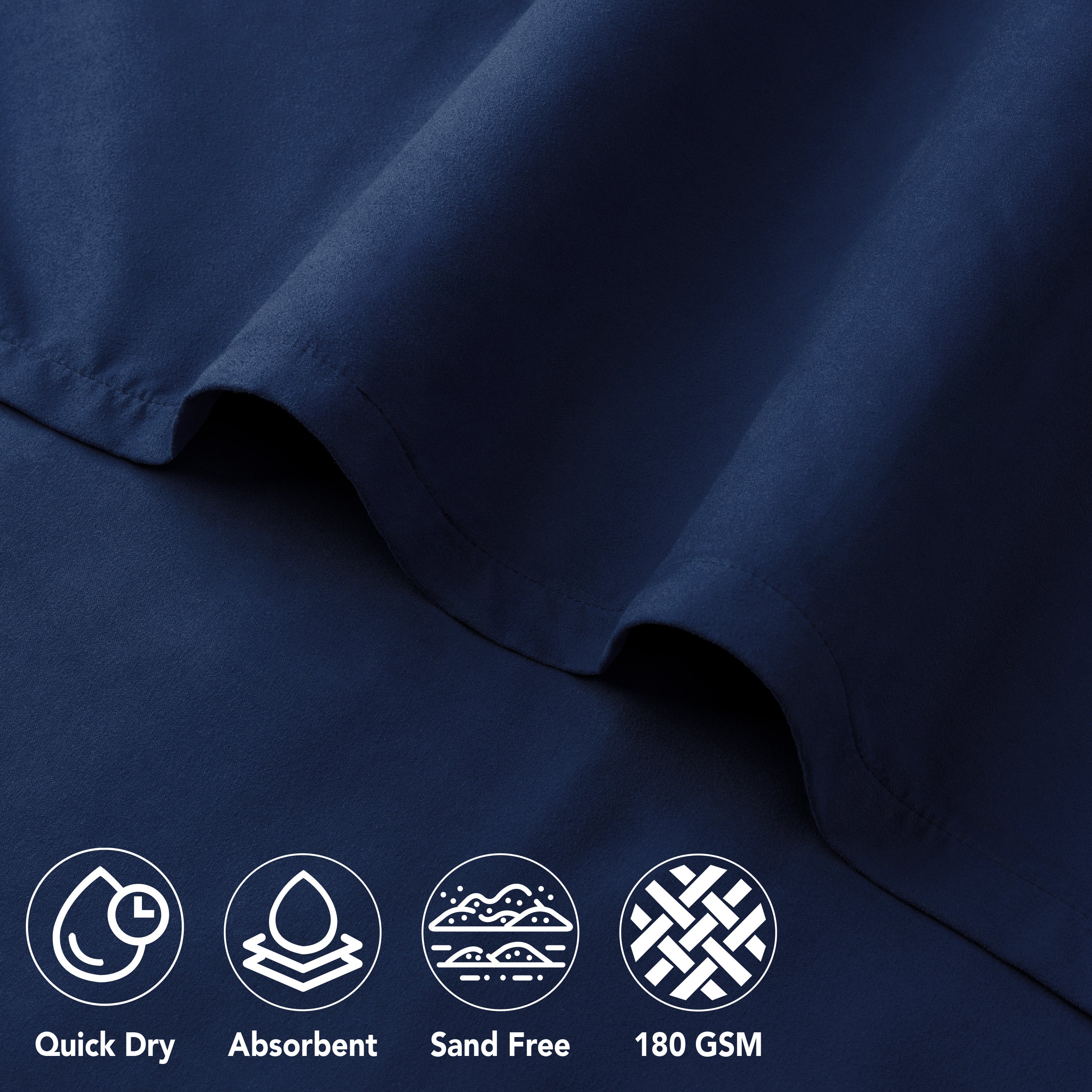 Surf Poncho Changing Robe with Hood, Microfiber - Adults