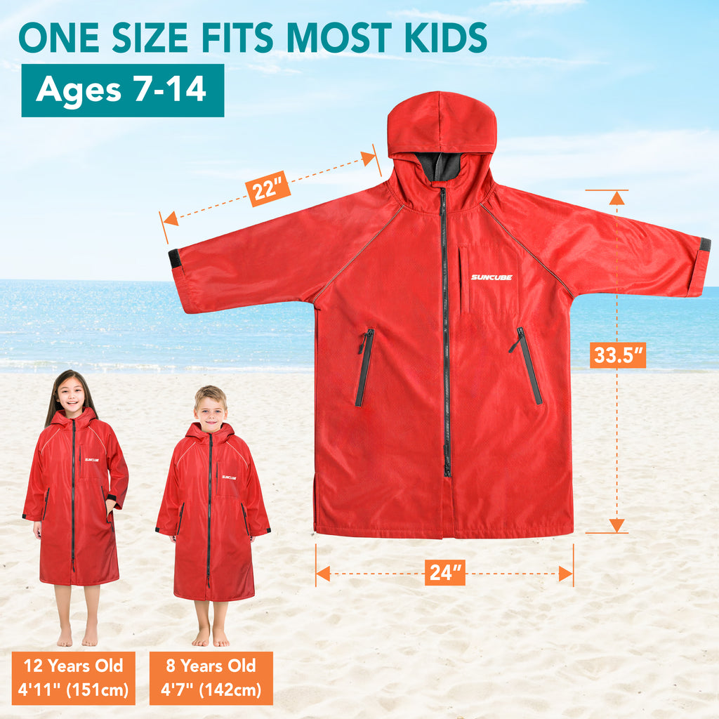 Unisex Hooded Swim Parka - Fleece, Kids / Teen