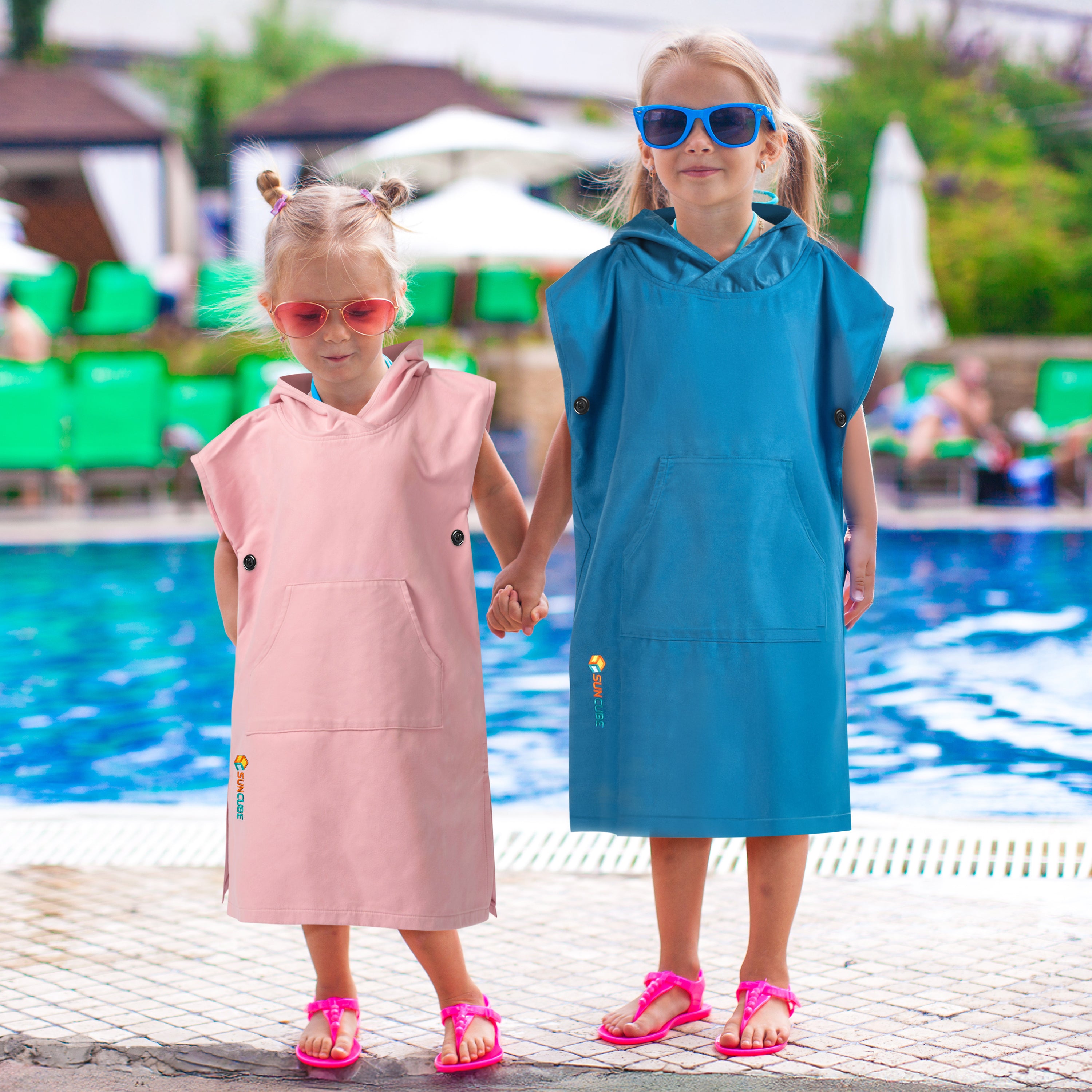 Surf Poncho Changing Robe with Hood, Microfiber - Kids / Teen