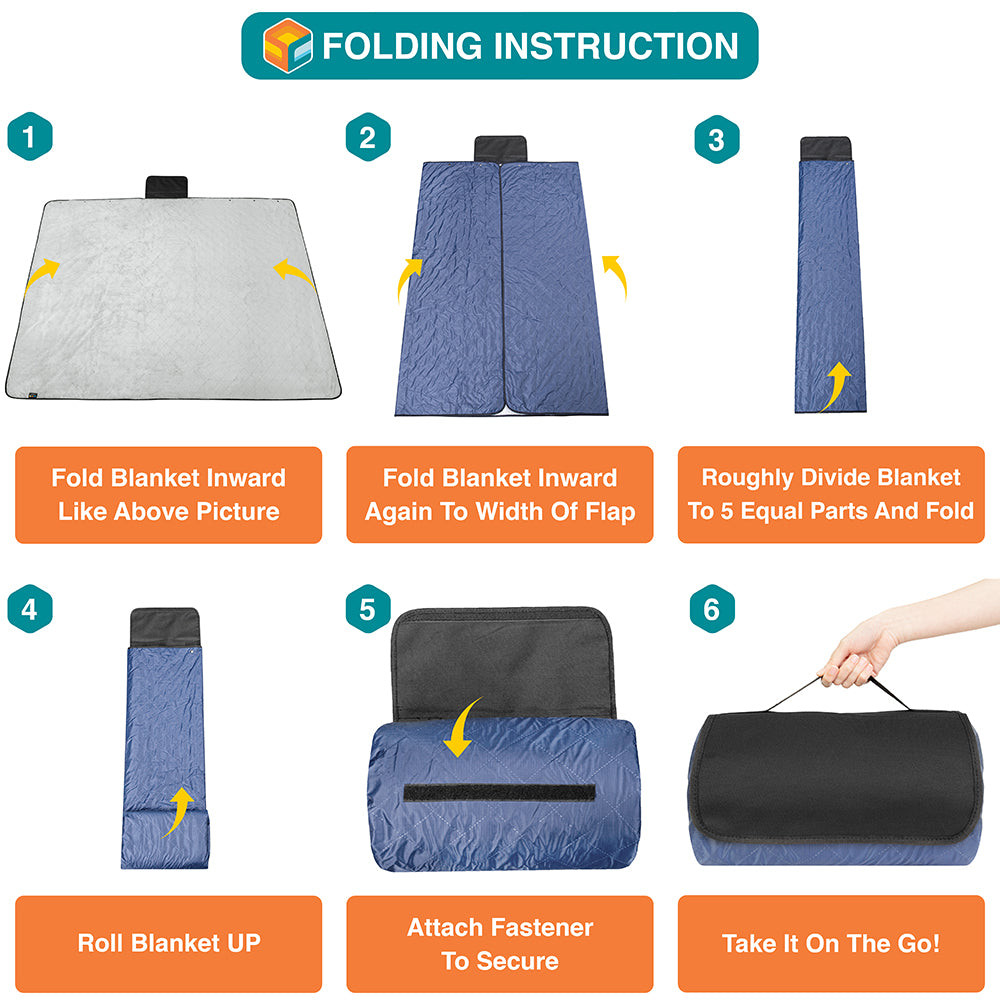 Waterproof Fleece Camping Blanket