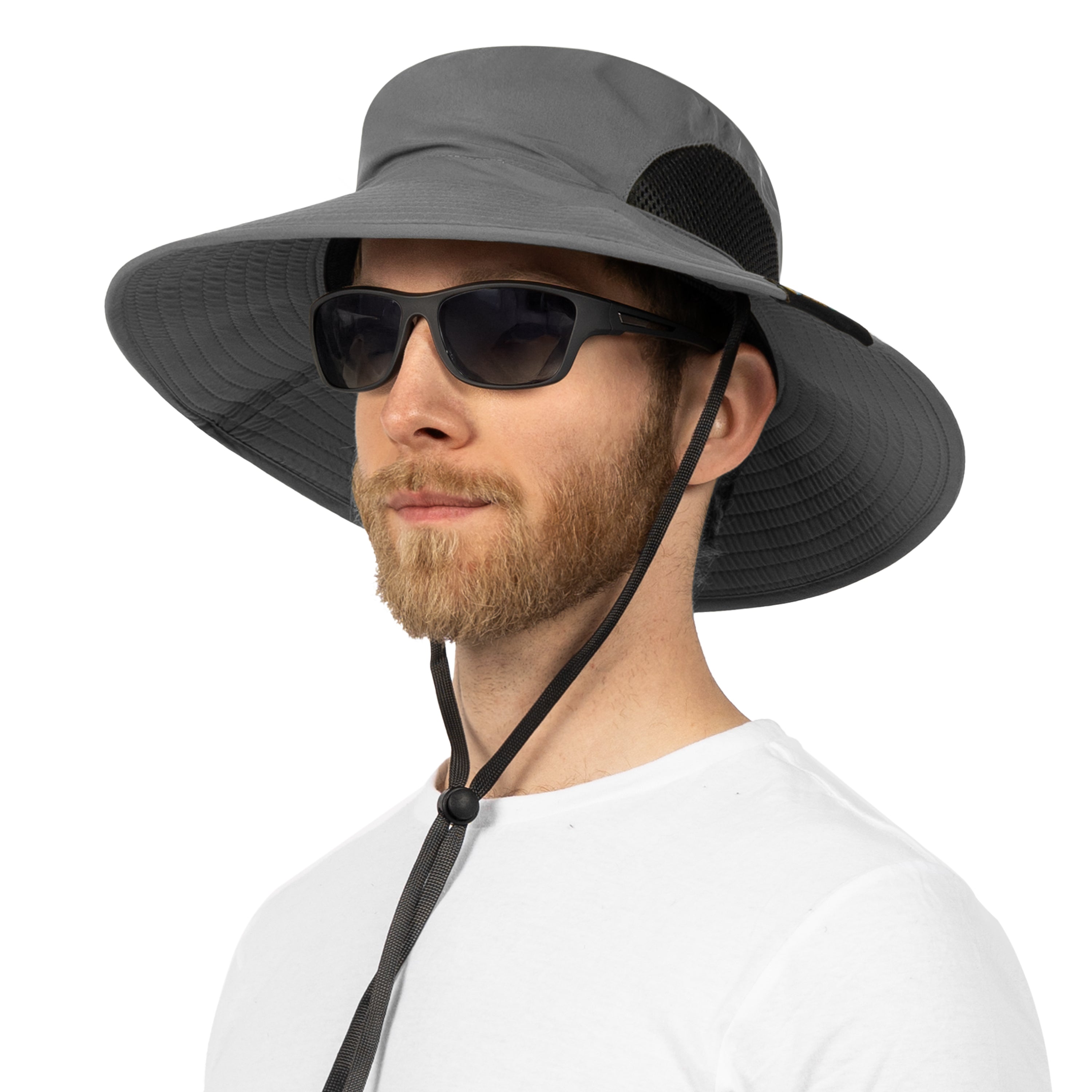 Unisex Wide Brim Sun Hat with Side Vent