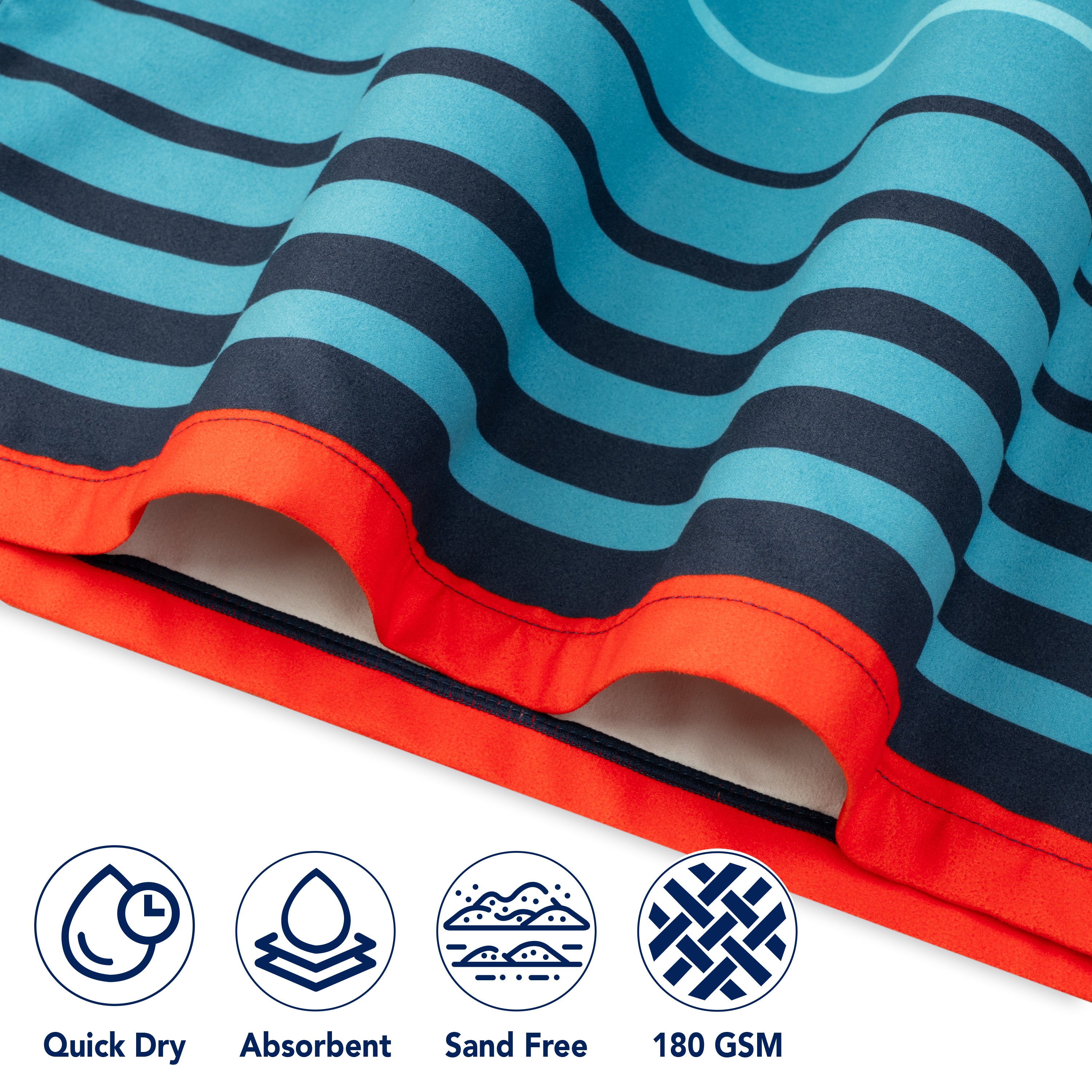 Surf Poncho Changing Robe with Hood, Microfiber - Kids / Teen