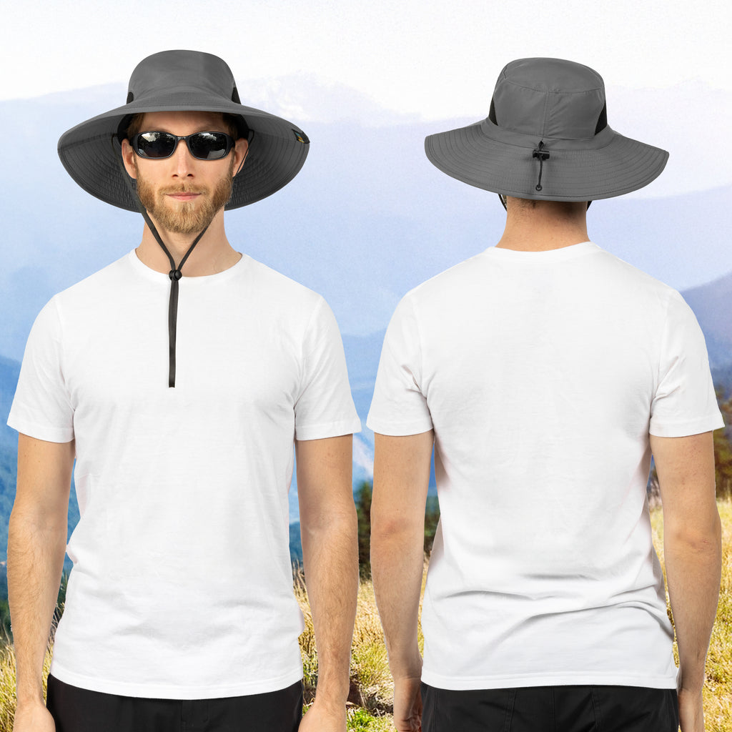 Unisex Wide Brim Sun Hat with Side Vent