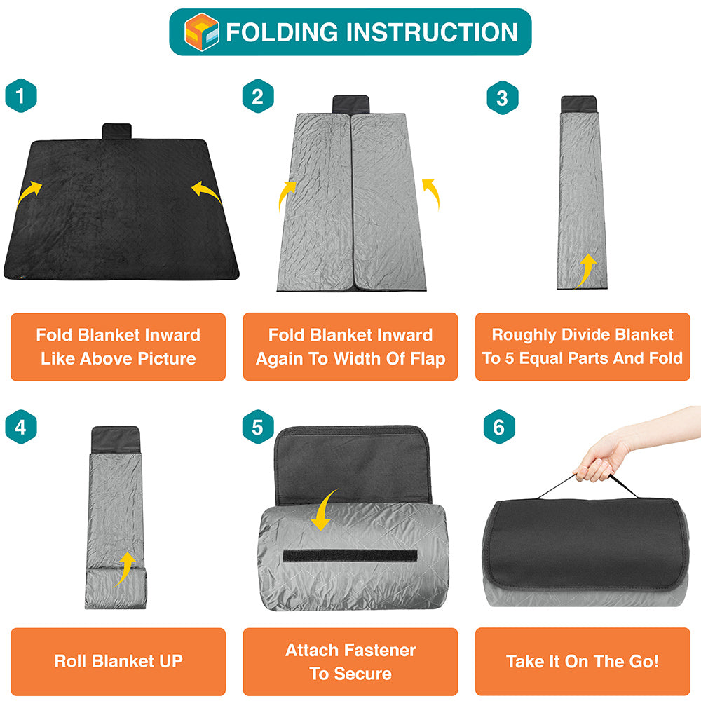 Waterproof Fleece Camping Blanket