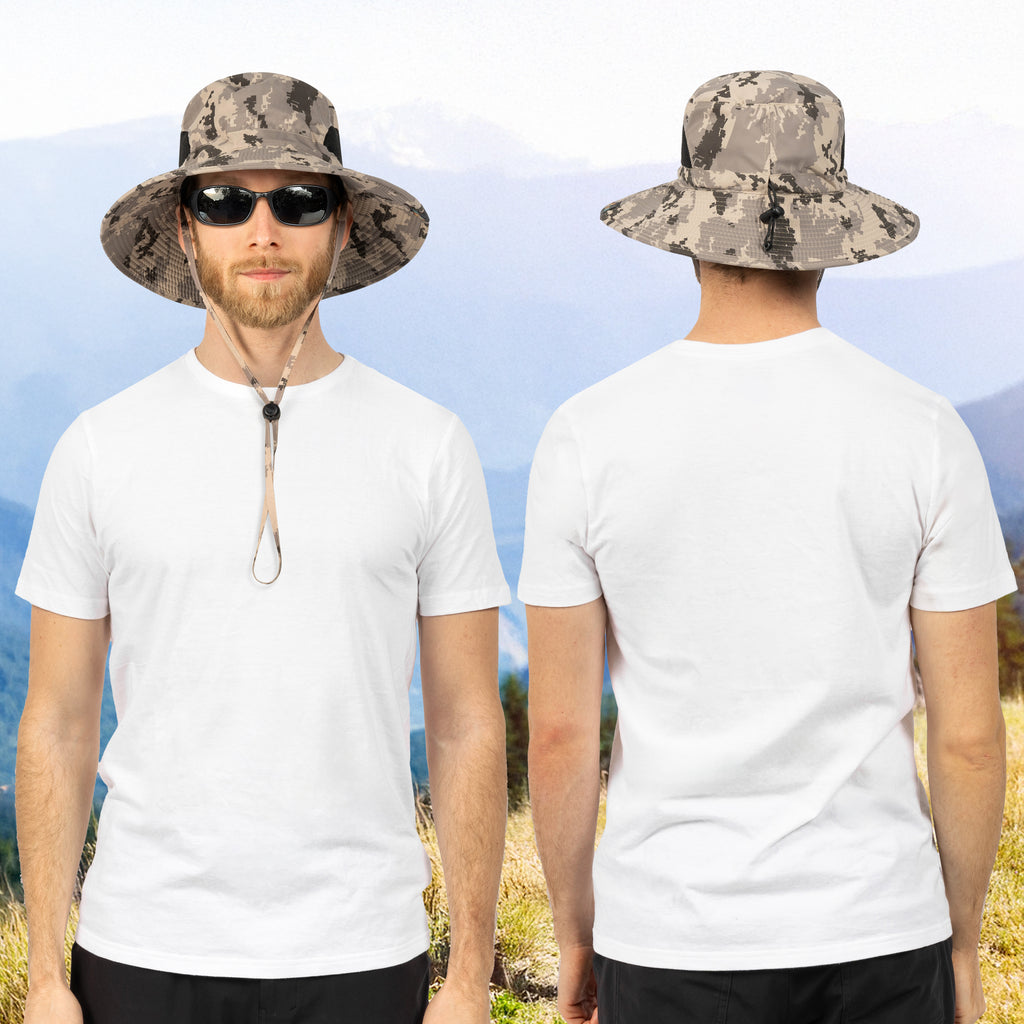 Unisex Wide Brim Sun Hat with Side Vent