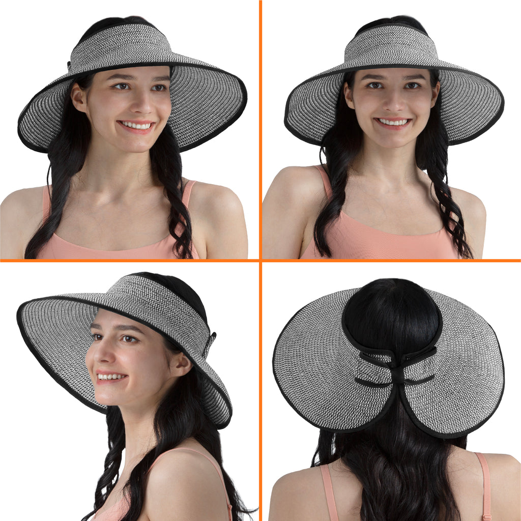 Women Wide Brim Sun Visor Hat