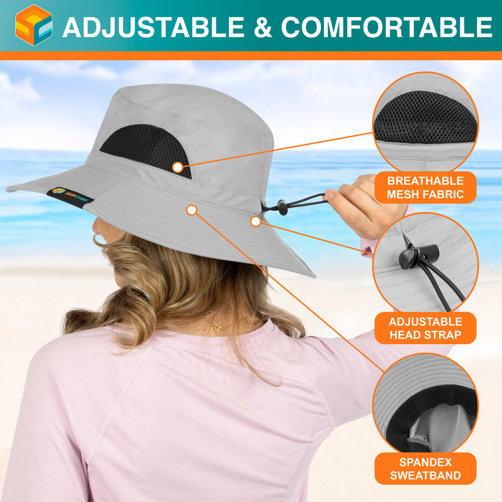 Unisex Wide Brim Sun Hat with Side Vent