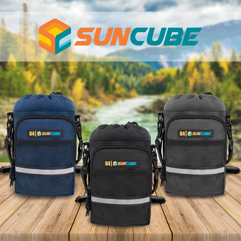 Insulated Water Bottle Carrier with Strap