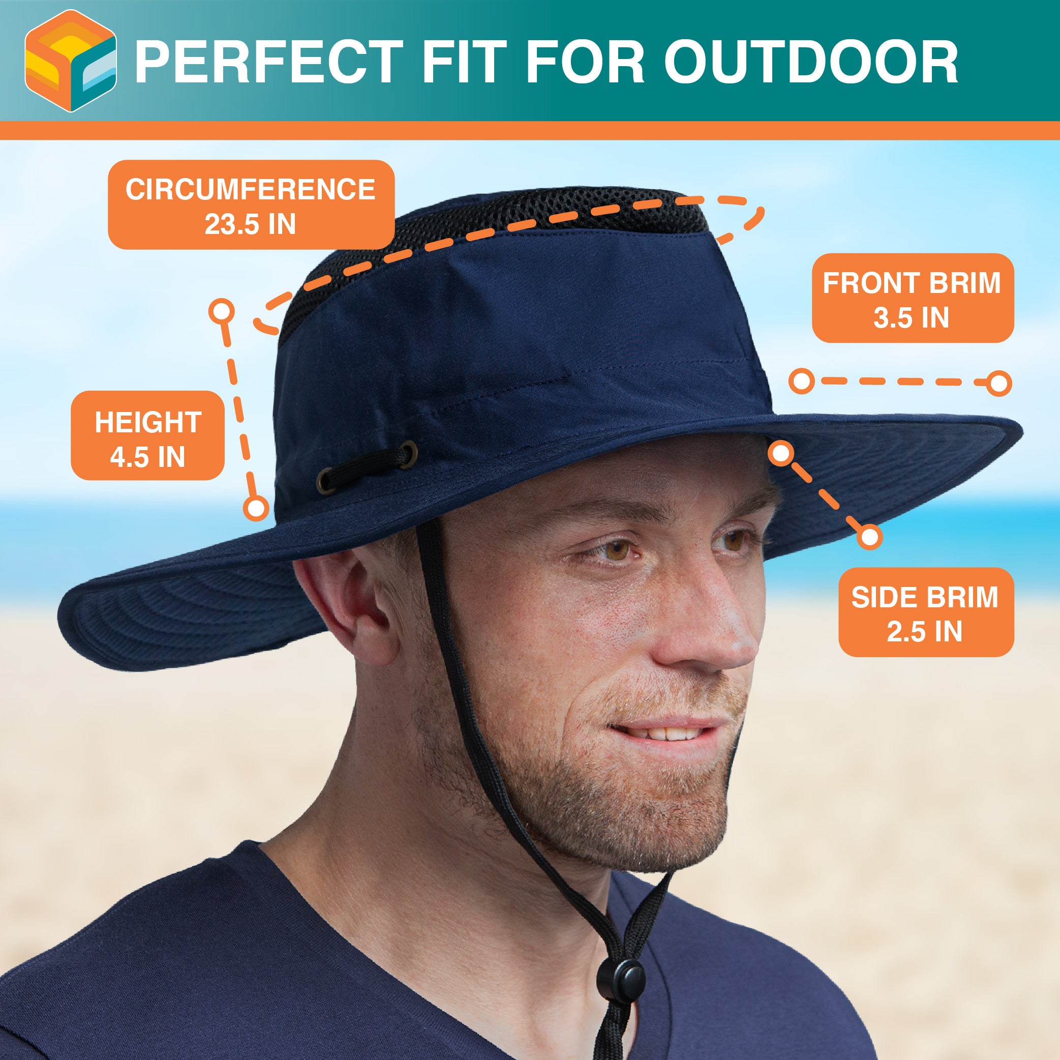 Unisex Wide Brim Safari Sun Hat