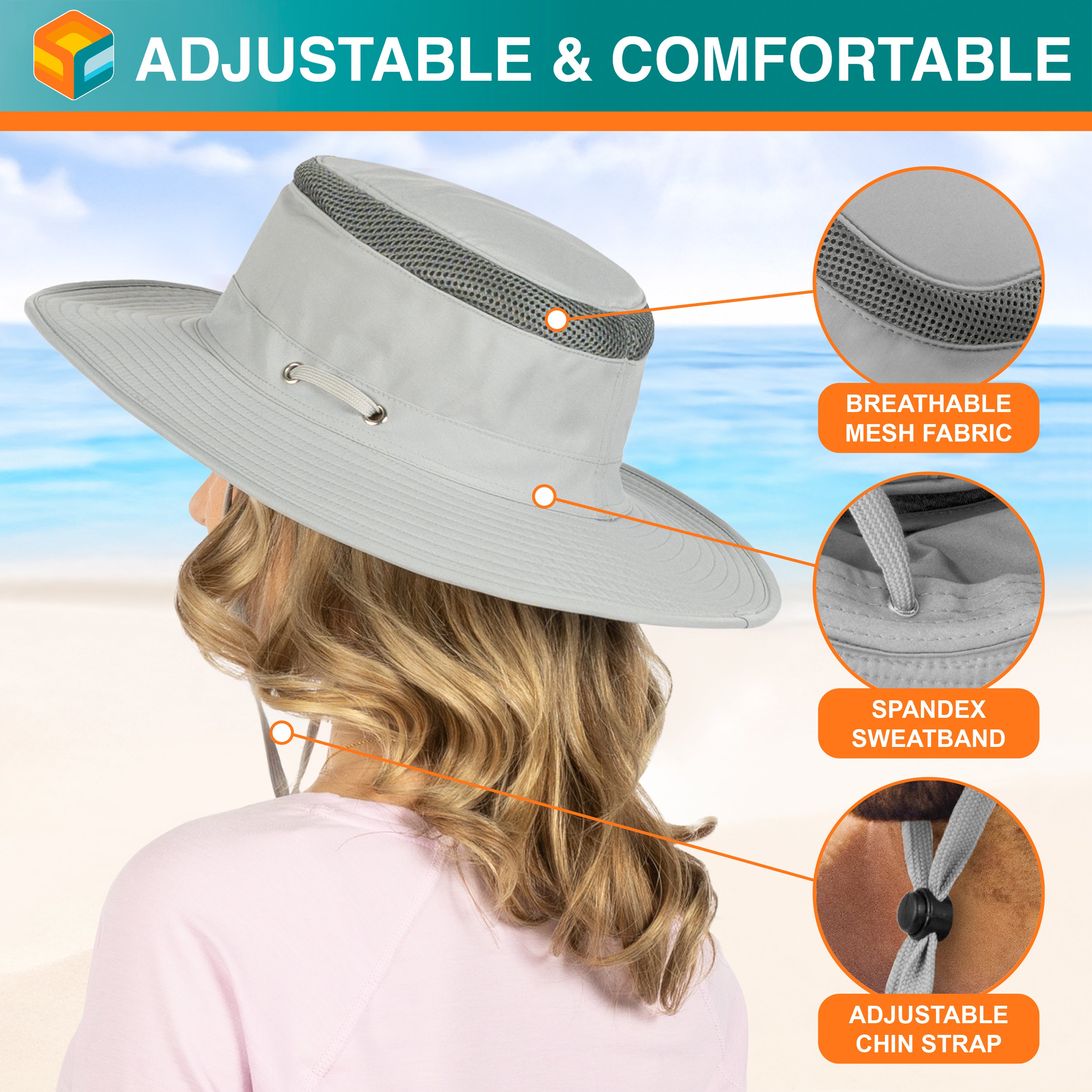 Unisex Wide Brim Safari Sun Hat