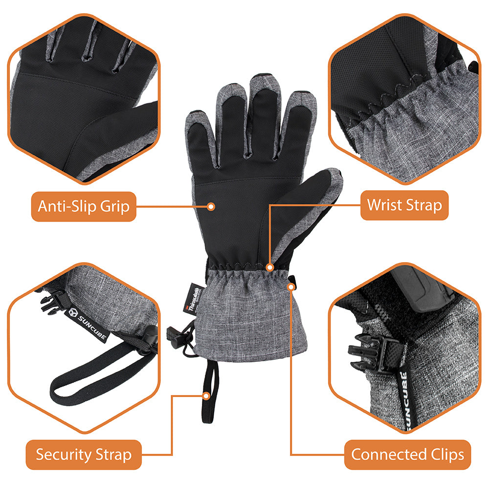 Premium 3M Thinsulate Unisex Waterproof Snow Gloves